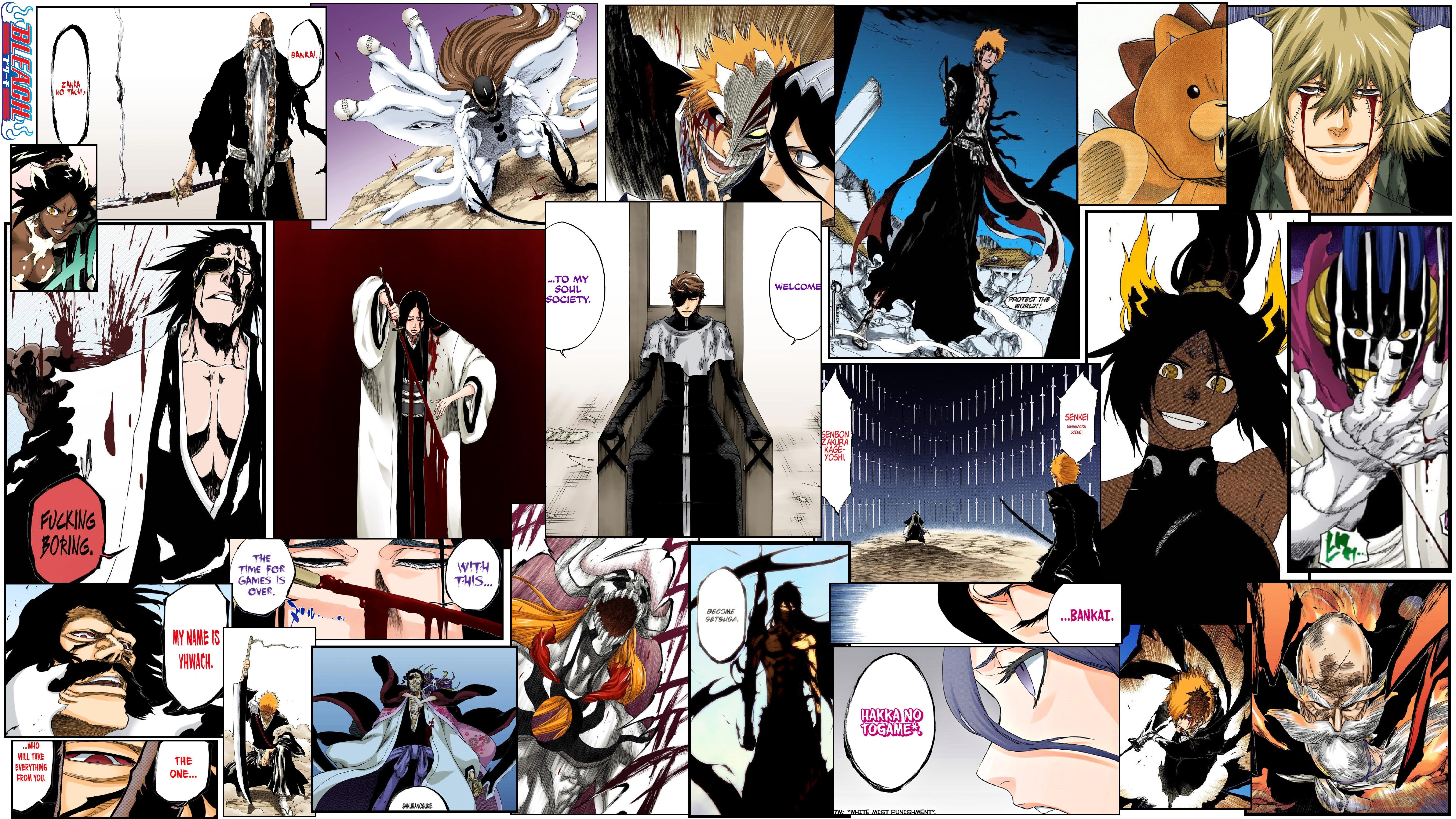 7680x4320 I created this 8K Bleach wallpaper with colored manga panels, and i thought why not share it. If any of you is interested, feel free to use it