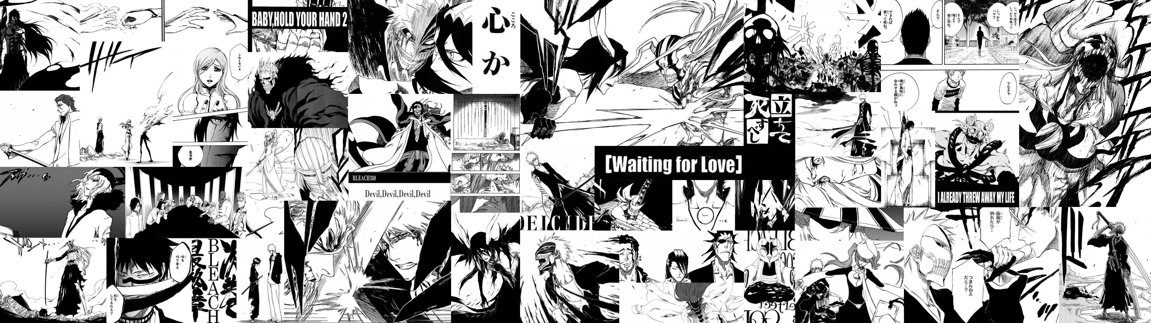 3840x1080 I own a dual monitor set up and made this XL wallpaper of some of my favorite panels from the manga. feel free to use it too :)