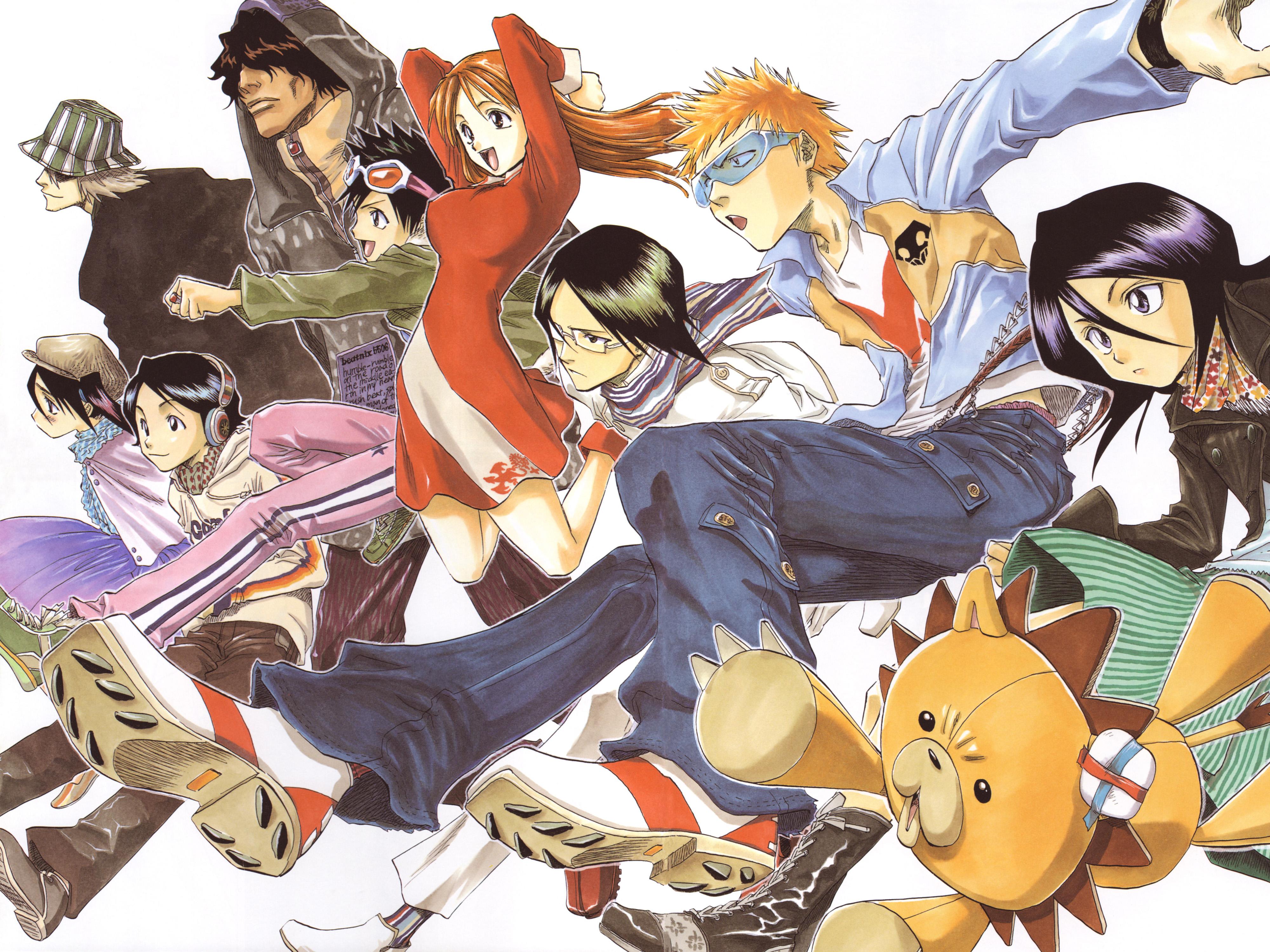 4000x3000 Bleach Crew 4K Ultra HD Wallpaper: Join Ichigo and Friends!x3000