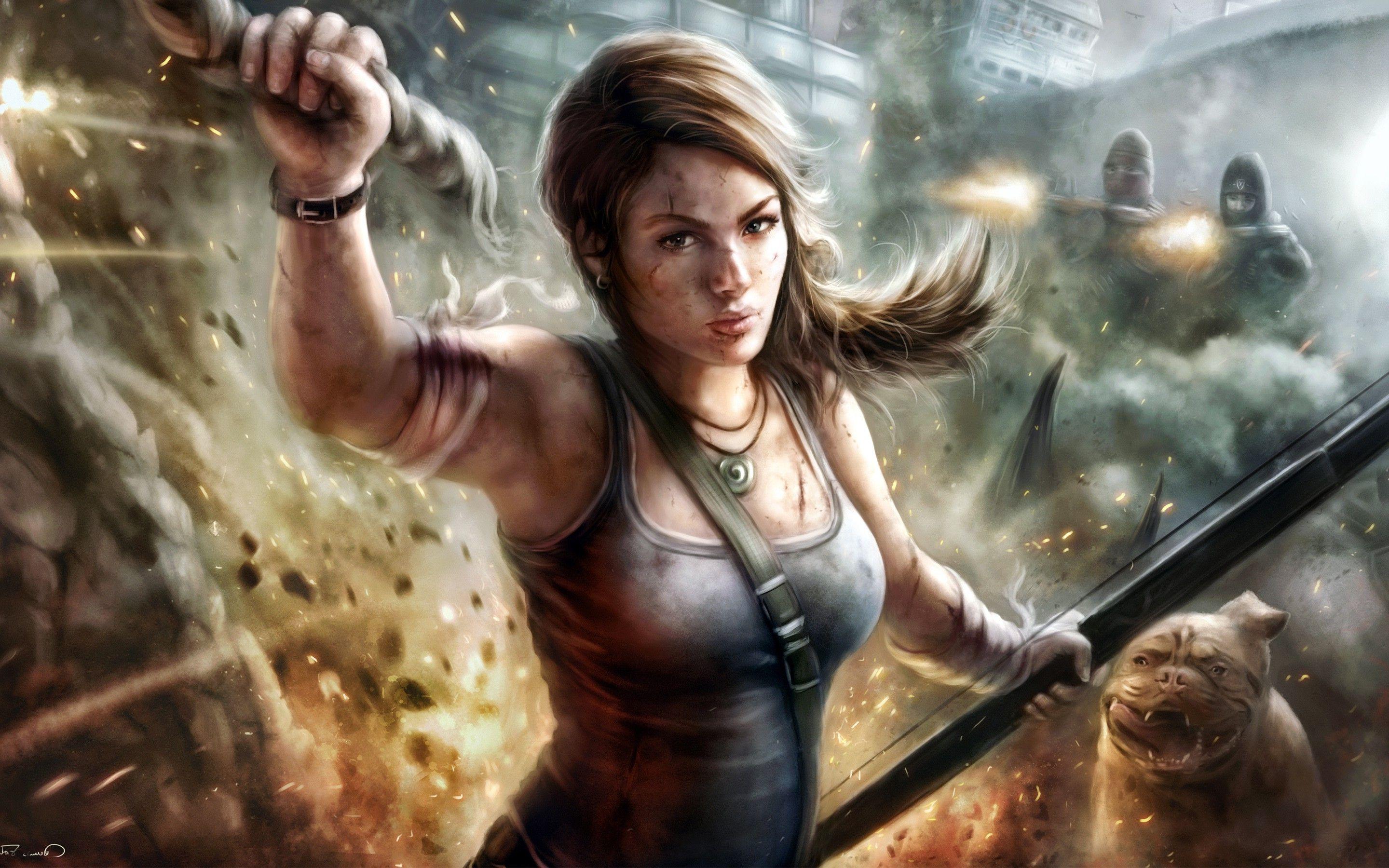 2880x1800 4k Games Girl Wallpaper
