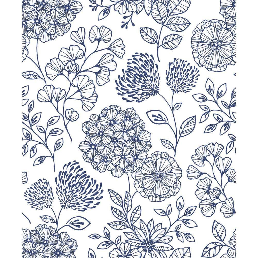 Navy Blue Floral Wallpapers - Top Free Navy Blue Floral Backgrounds