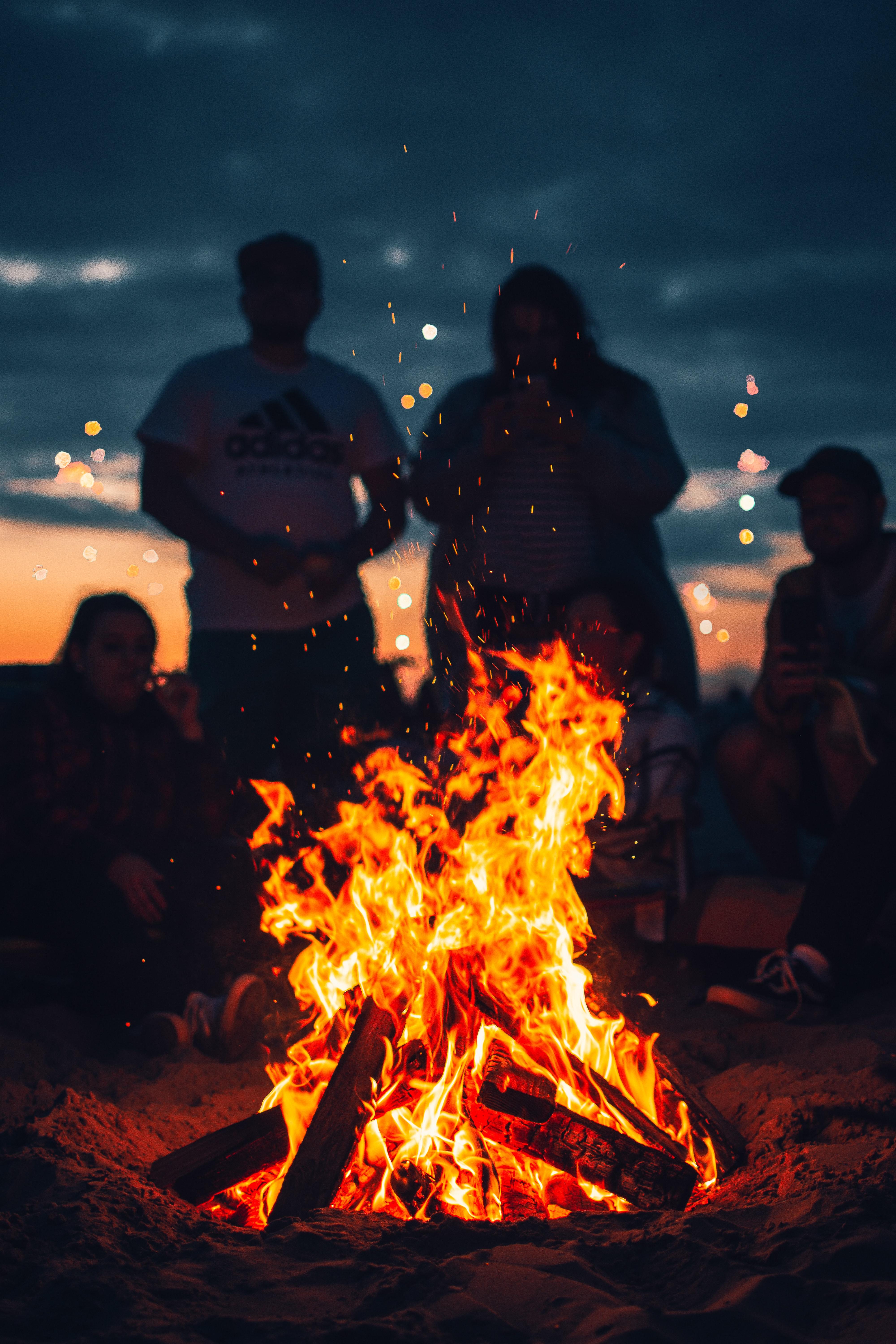 4000x6000 Bonfire at Beach · Free
