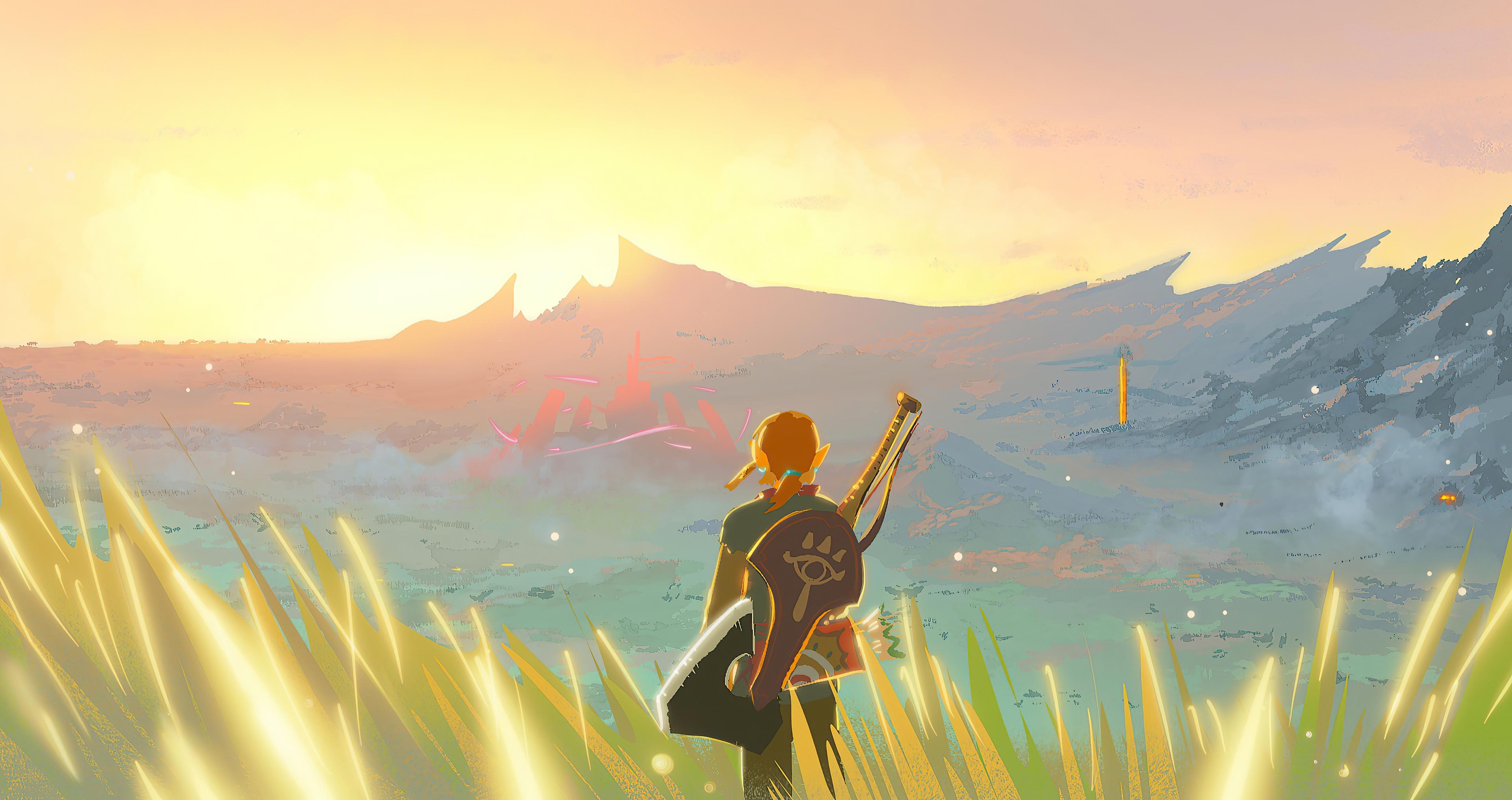 3840x2031 Video Game The Legend of Zelda: Breath