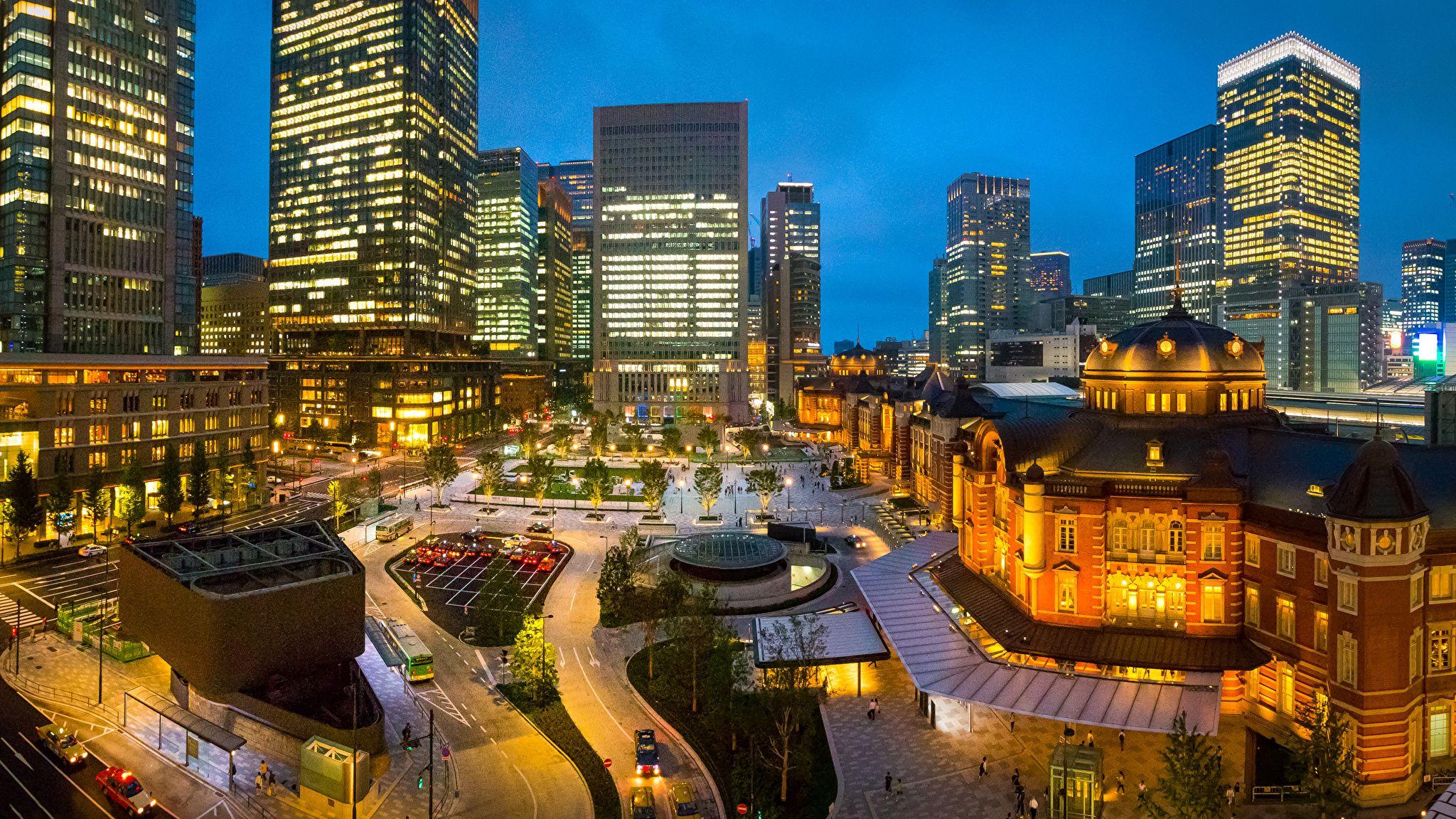 2048x1152 Picture Tokyo Japan Night Cities Houses 2048x1152