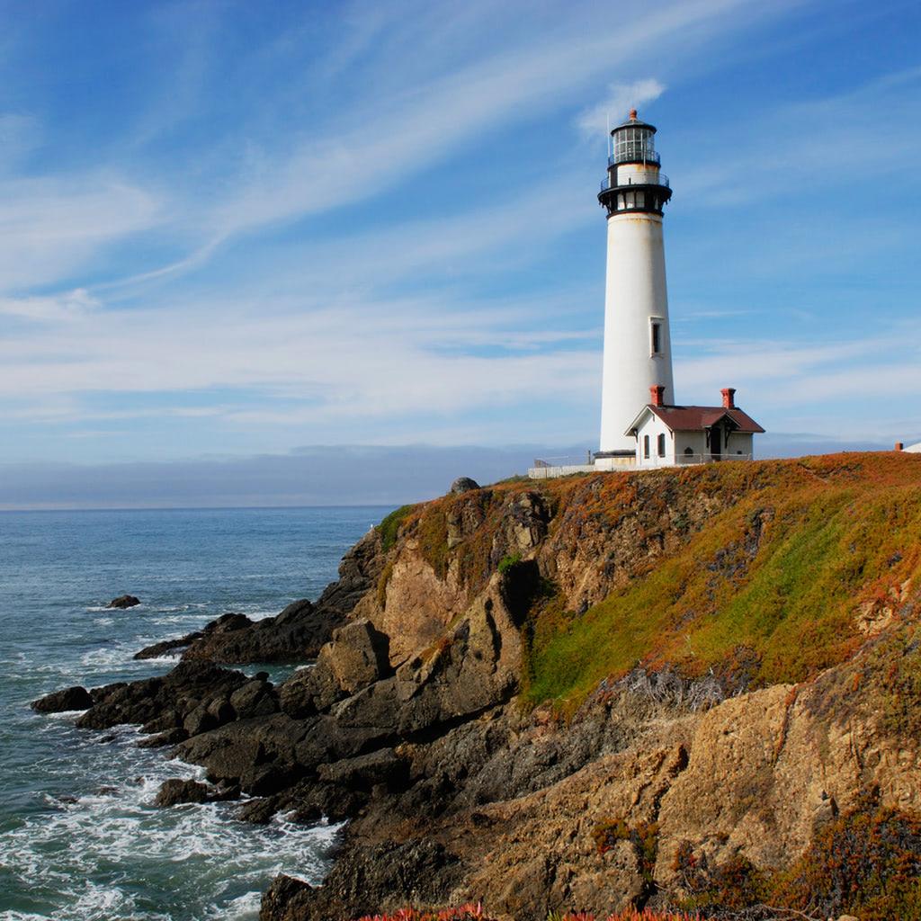 1024x1024 San Francisco Bay Area lighthouse wallpaper