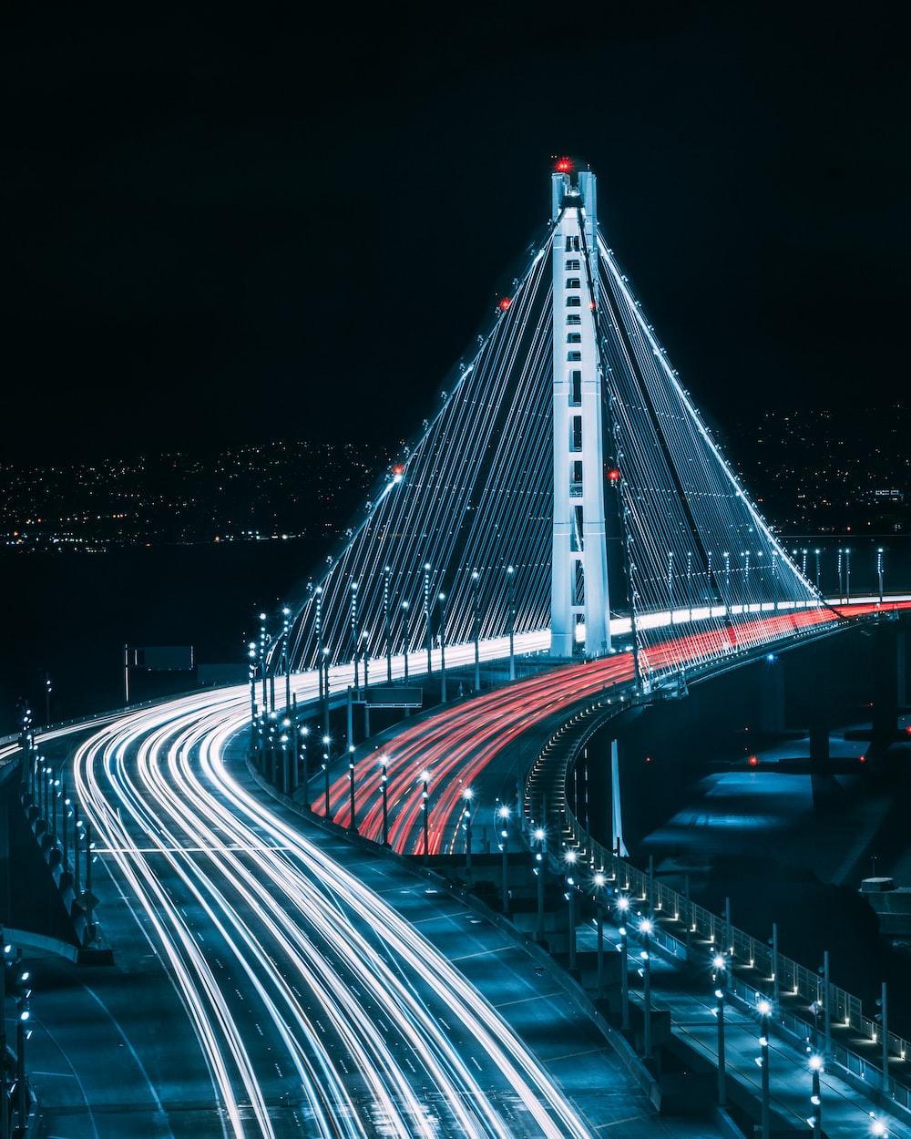 1000x1250 San Francisco bridge during night time photo