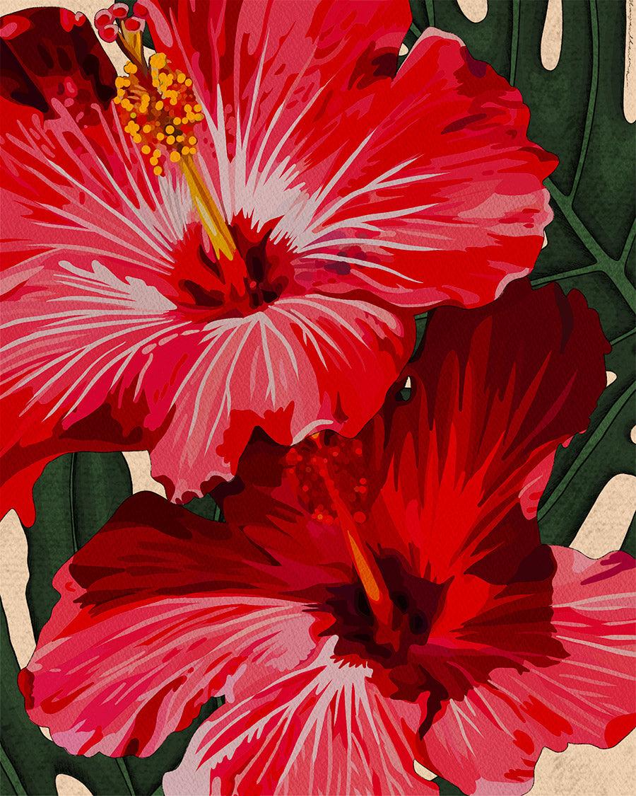 900x1125 Red Hibiscus Art Print