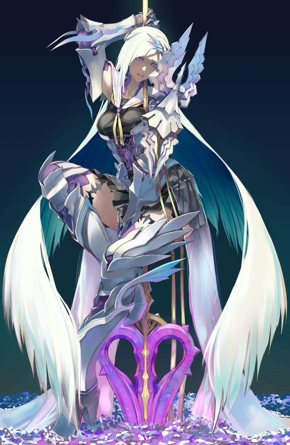 980x1500 Fate Grand Order Fate Prototype Fate Stay Night Lancer (fate Prototype: Fragments) Armor Thighhighs Weapon