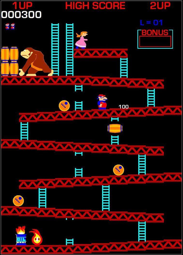 757x1055 Donkey Kong Arcade Wallpaper
