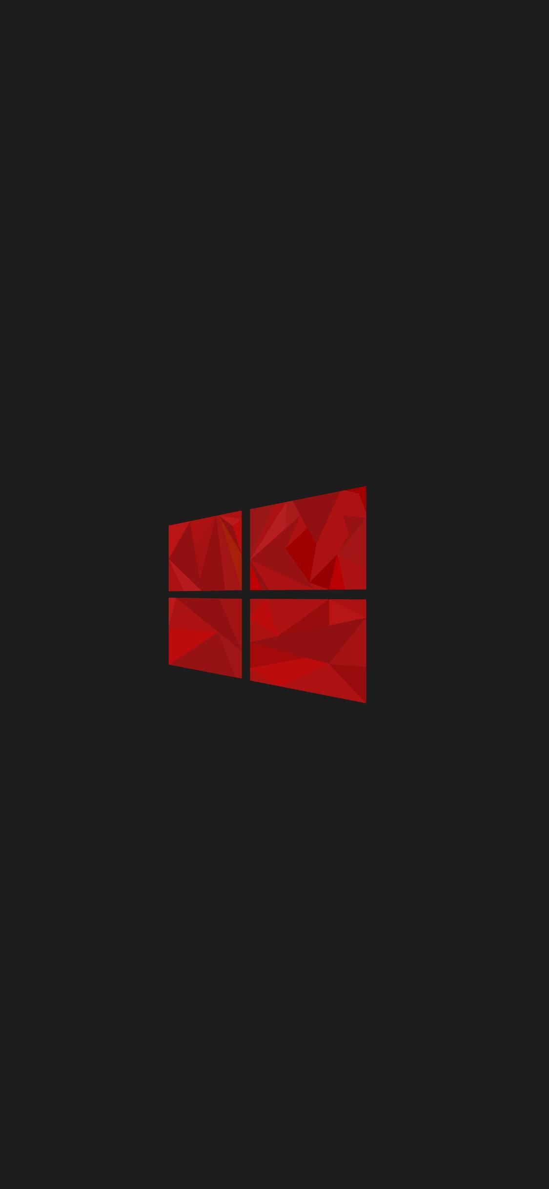 1125x2436 Windows 10 Red Minimal Simple Logo 8k iPhone XS, iPhone iPhone X HD 4k Wallpaper, Image, Background, Photo and Picture