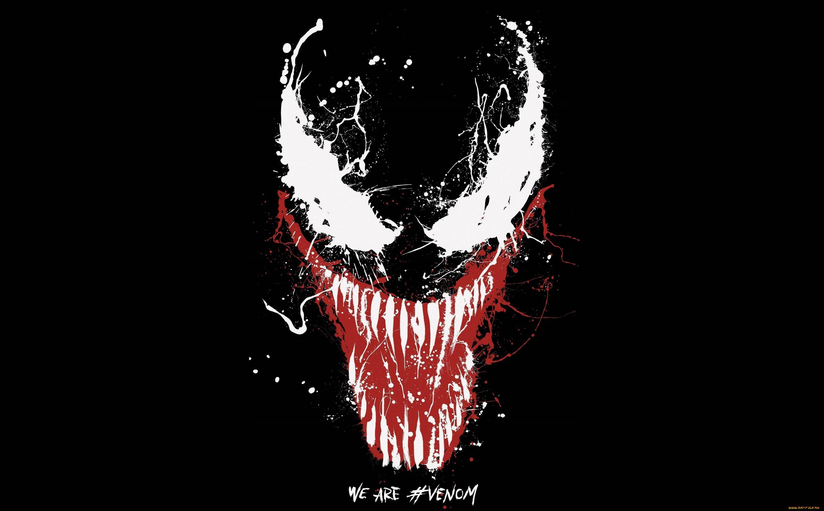 3480x2160 Wallpaper / artwork, simple background, Venom, creature free download