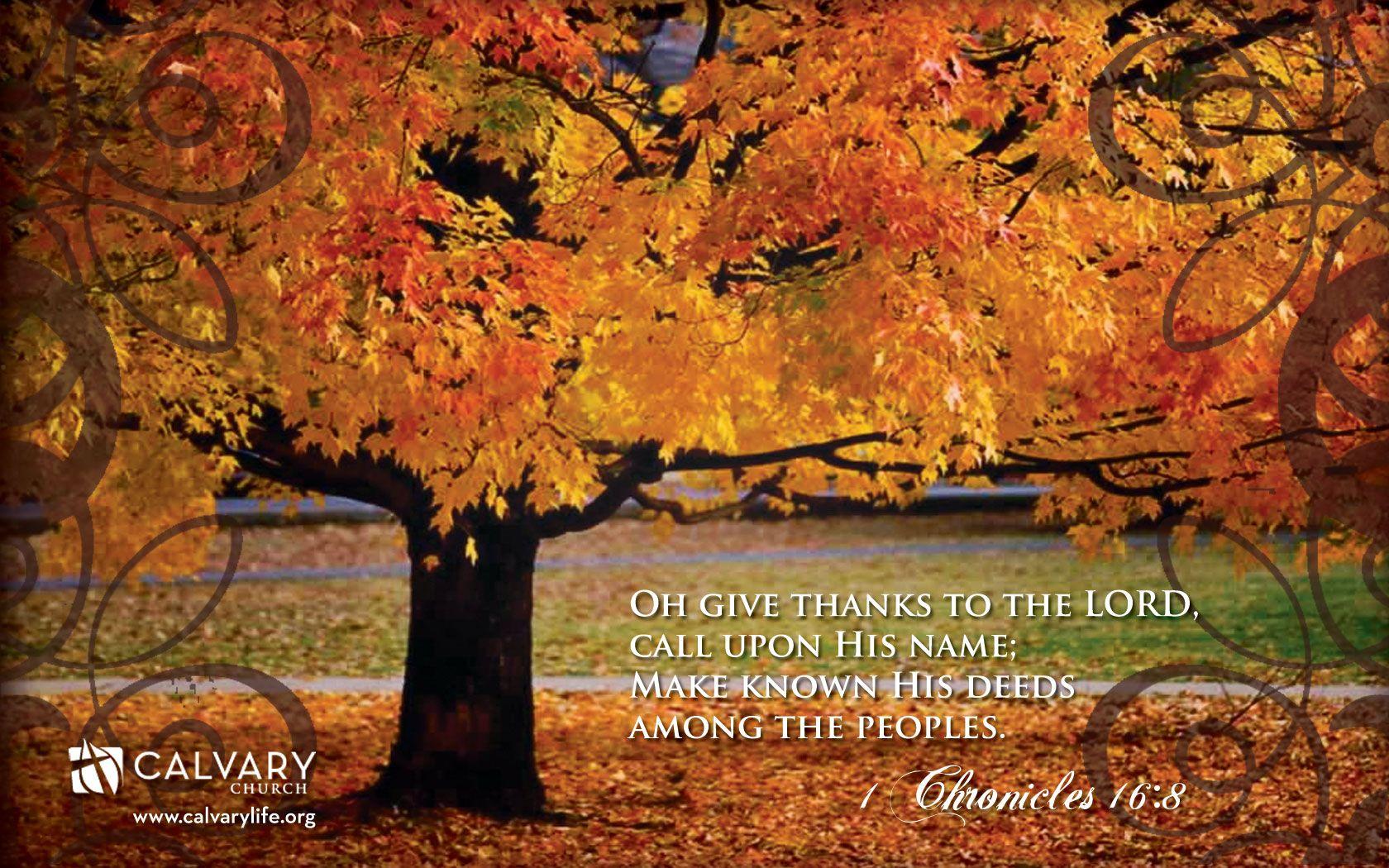 1680x1050 Chronicles 16:8 Thanks Wallpaper Wallpaper and Background. Free thanksgiving wallpaper, Thanksgiving wallpaper, Christian wallpaper