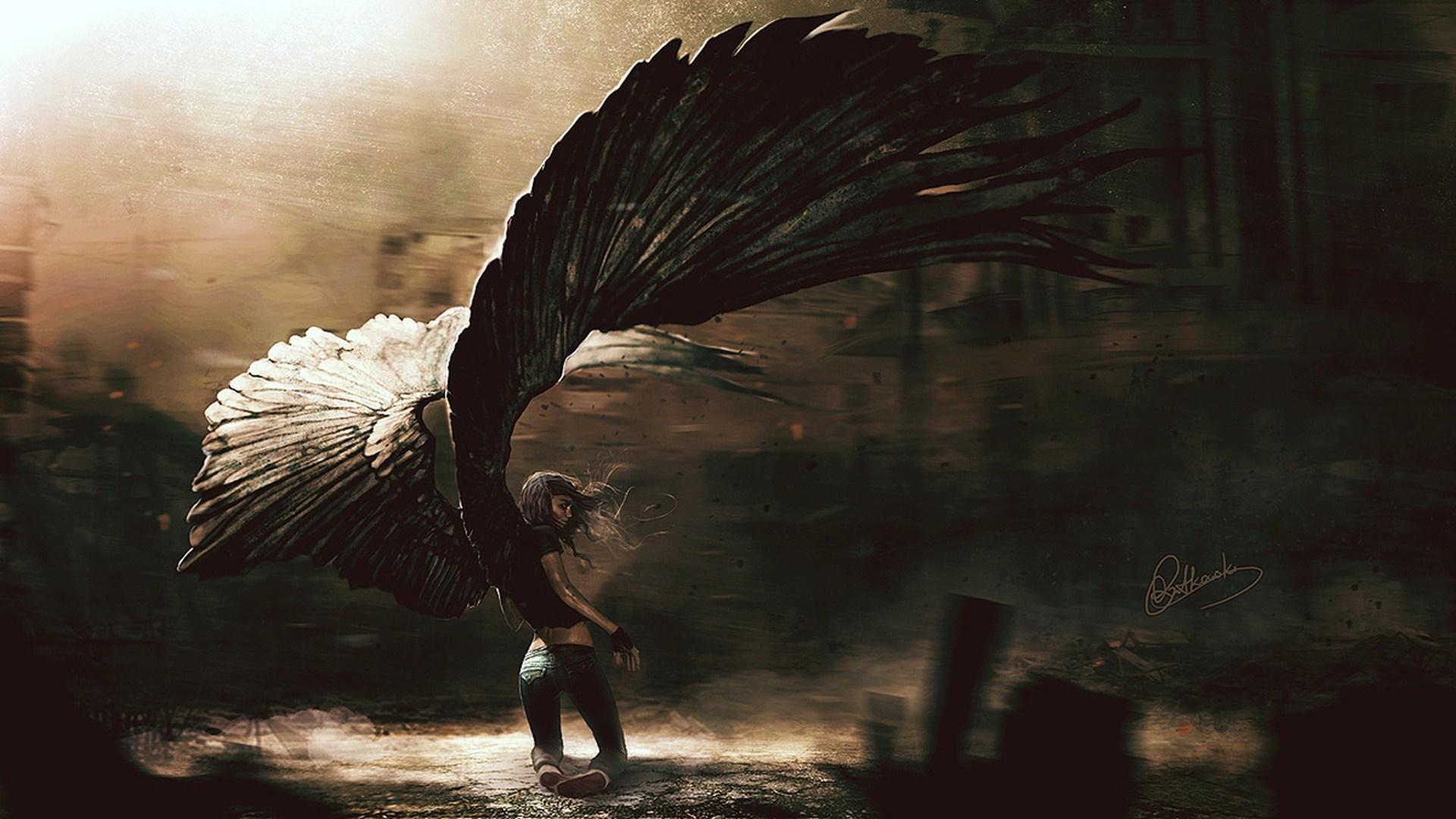 1920x1080 fallen angel 1080P, 2k, 4k HD wallpaper, background free download