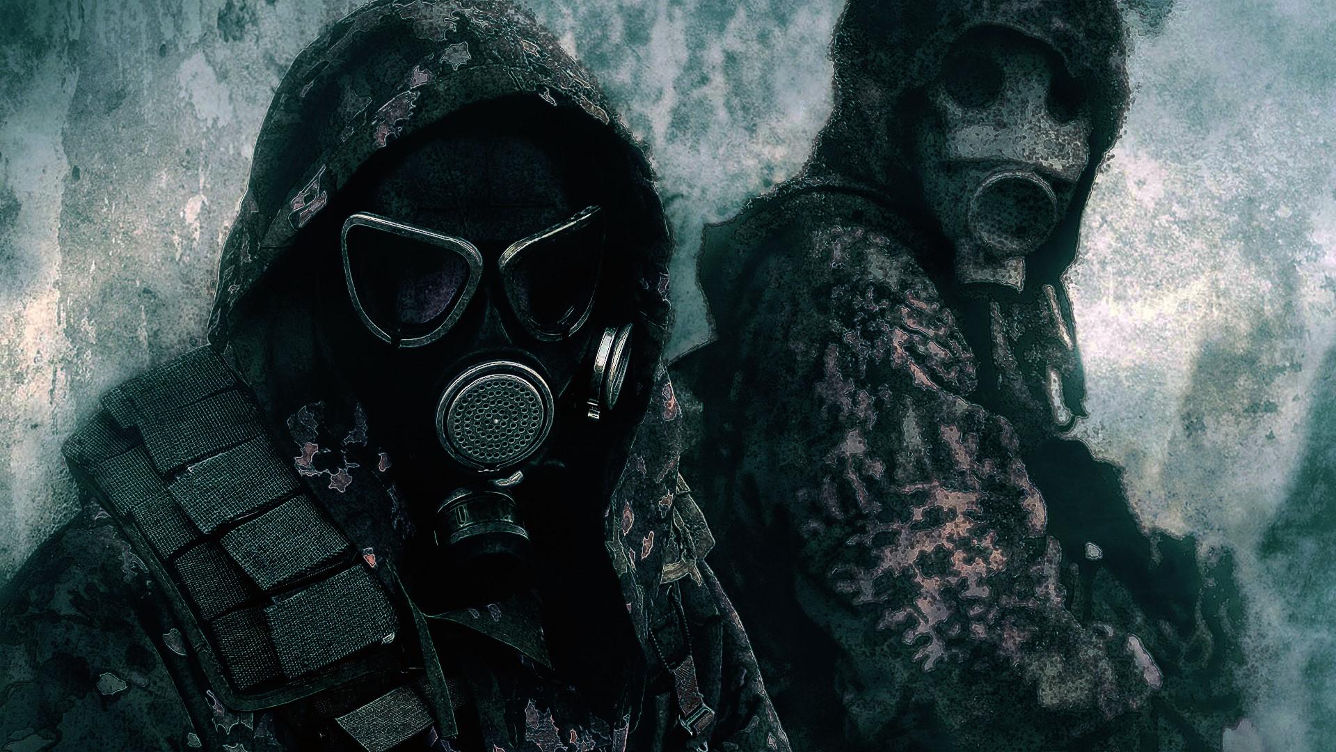 1920x1080 gas masks, soldier, digital art Gallery HD Wallpaper