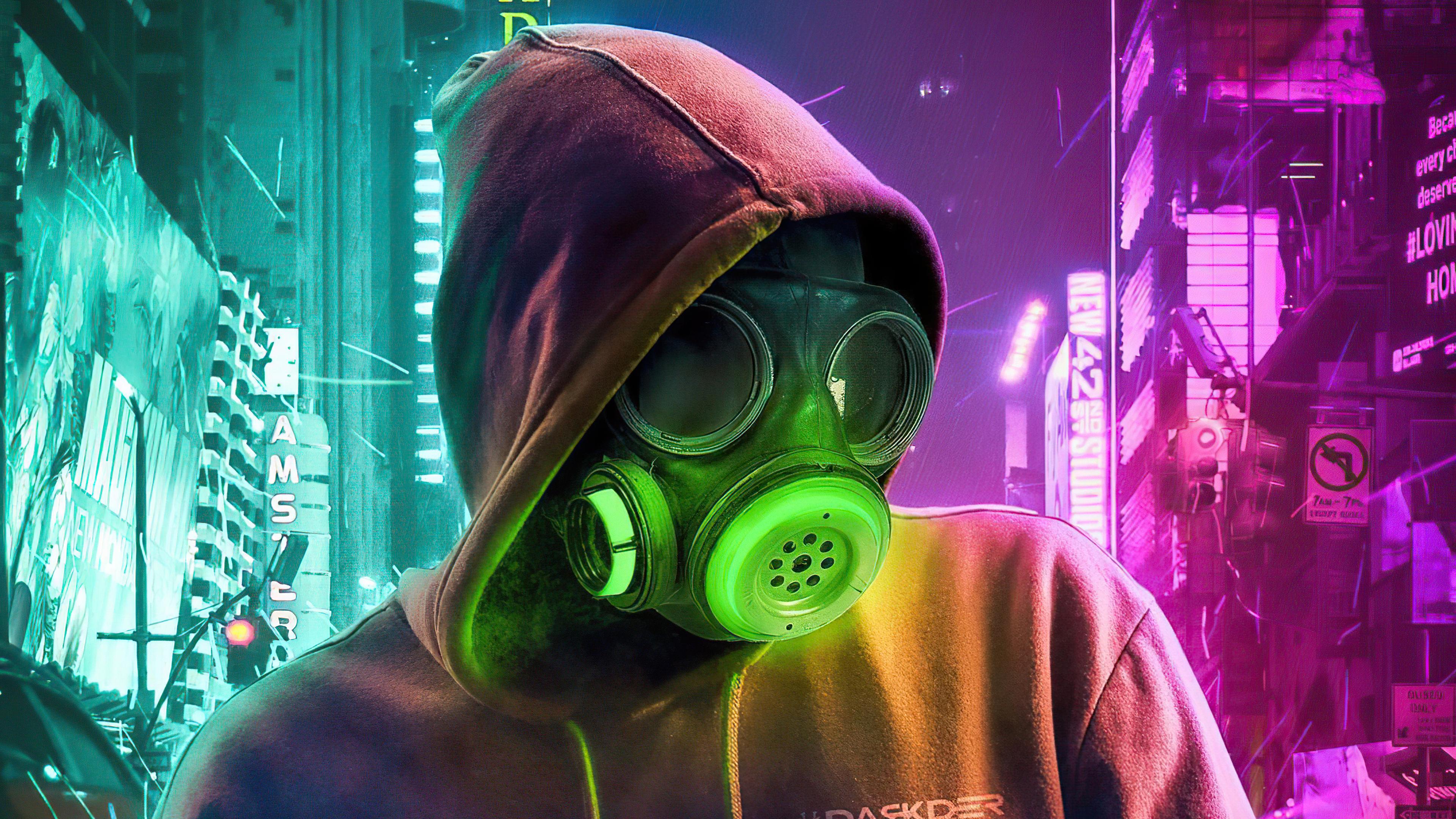 3840x2160 Toxic Mask Wallpaper and Background 4K, HD, Dual Screen
