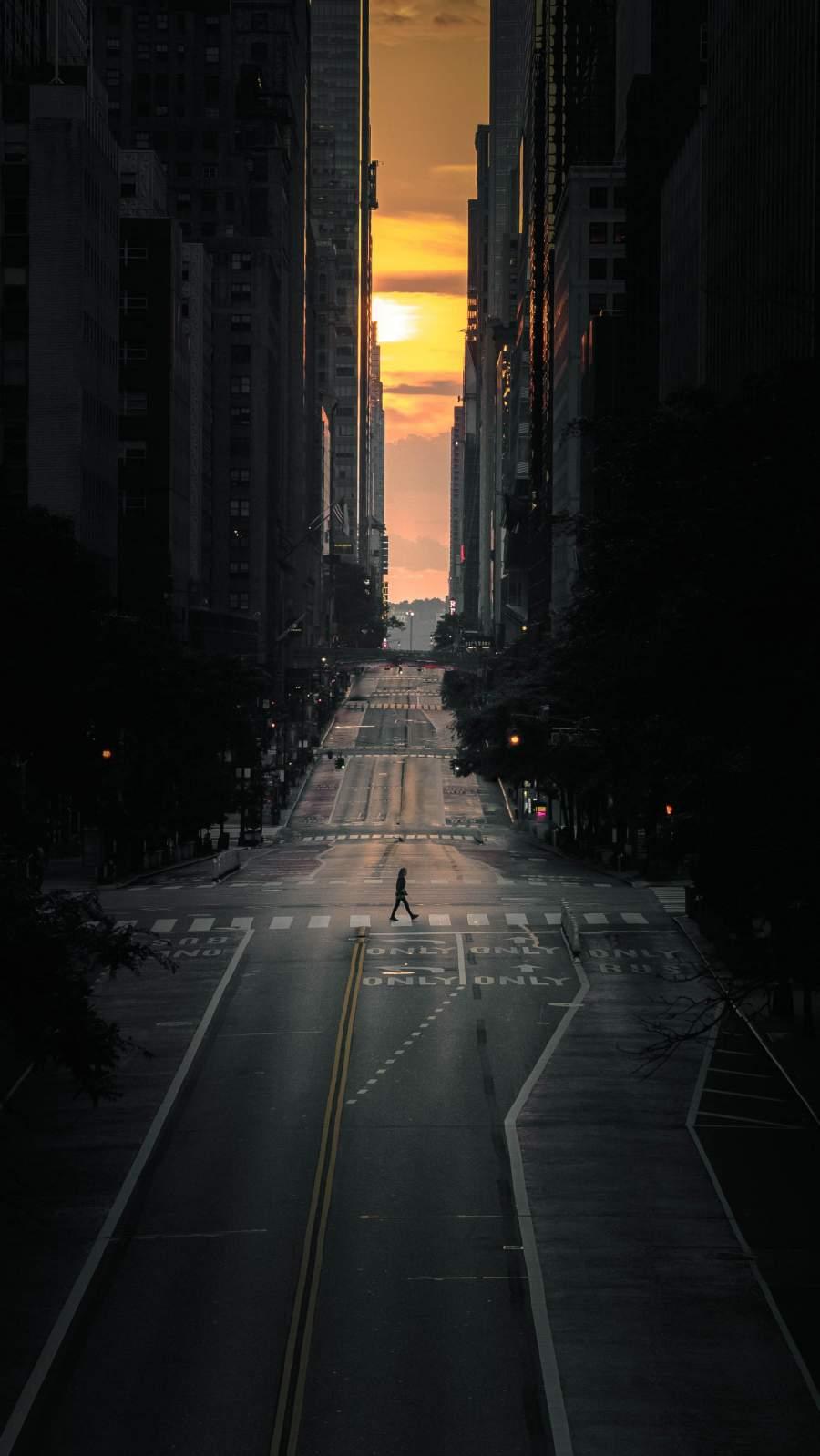 900x1599 New York Sunset IPhone Wallpaper Wallpaper : iPhone Wallpaper