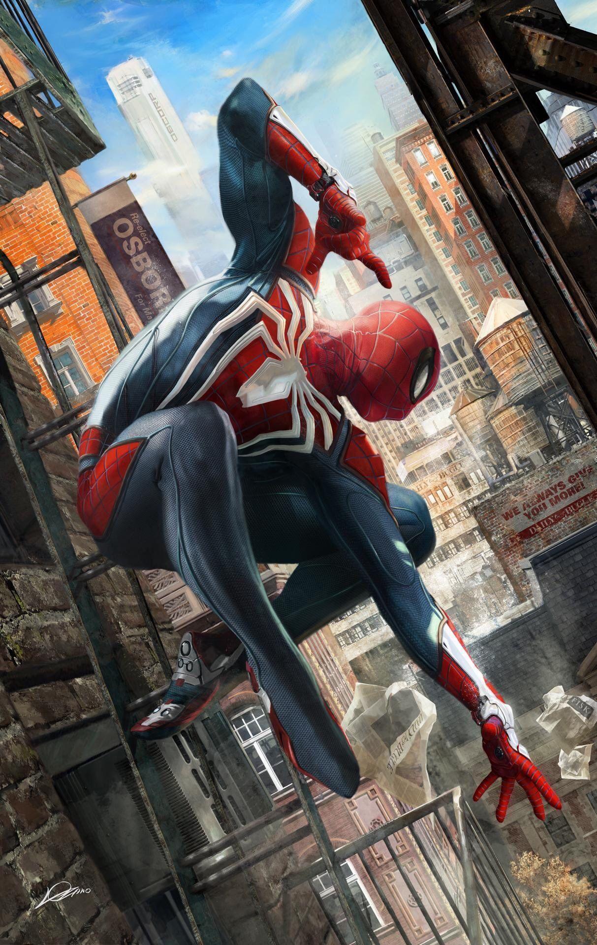 1213x1920 Insomniac Spider Man Wallpaper