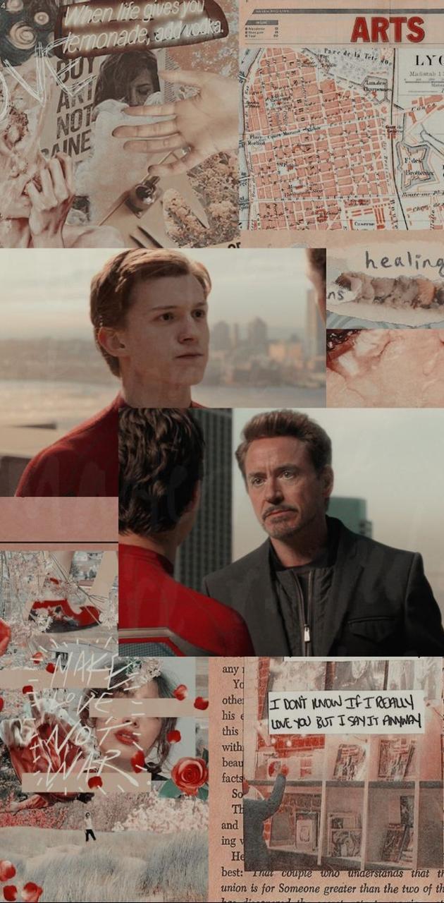 630x1280 Tony and Peter wallpaper