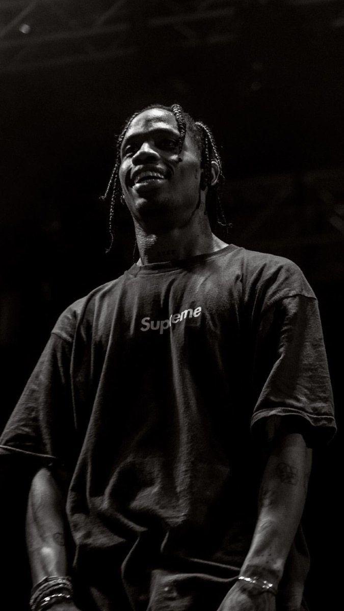 675x1200 Travis Scott Black Wallpaper