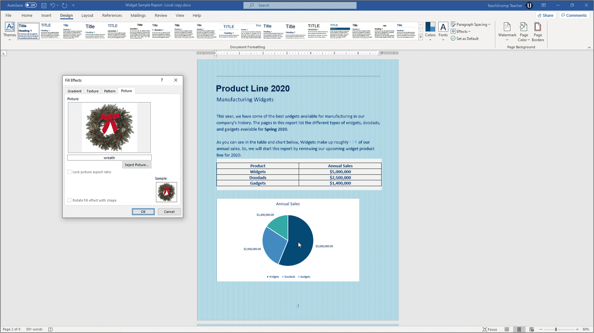 1923x1079 Change the Page Background in Word and Video Lesson