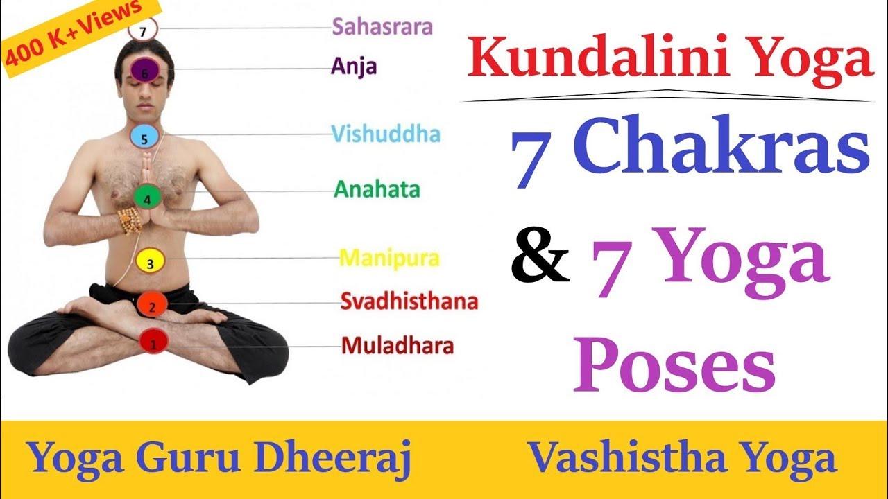 1280x720 Chakras and 7 Yoga Poses. Balancing Spine Chakras