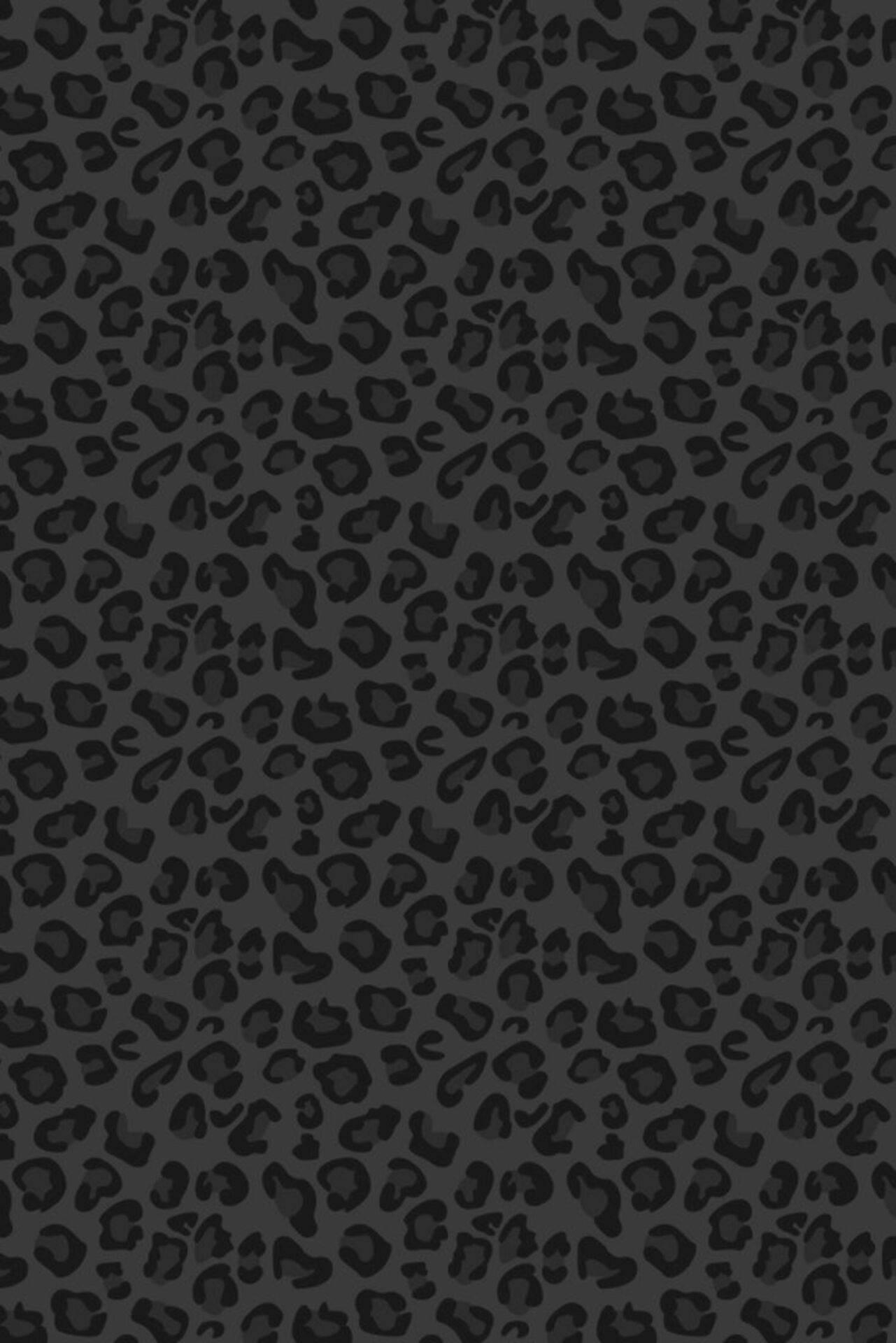 1281x1920 Download Sleek Black Leopard Print Wallpaper