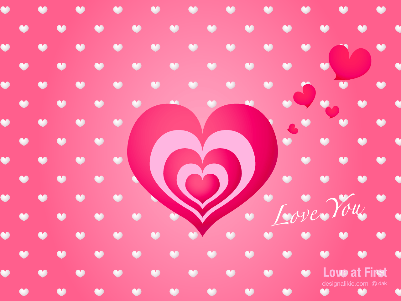 1280x960 Cute Pink Heart Wallpaper