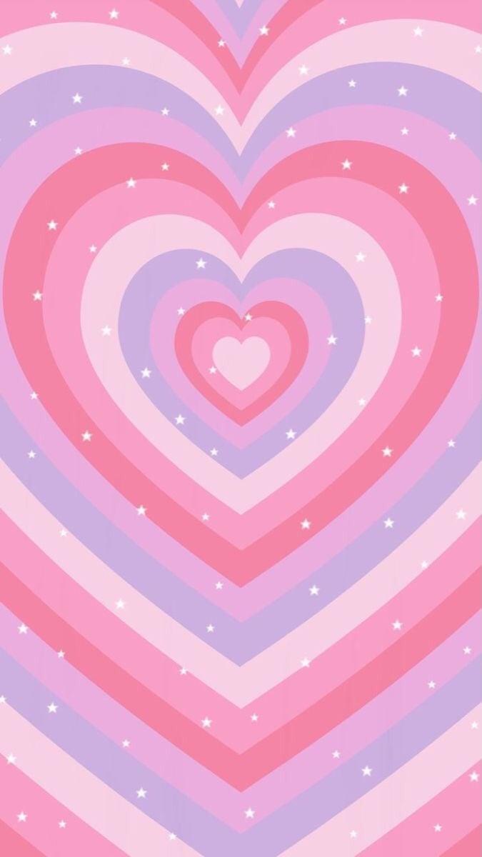 675x1200 Aesthetic Pink Hearts Wallpaper