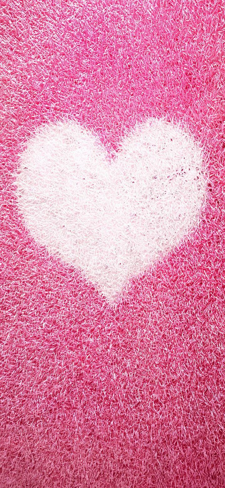 720x1560 Pink Heart Wallpaper 720x1560