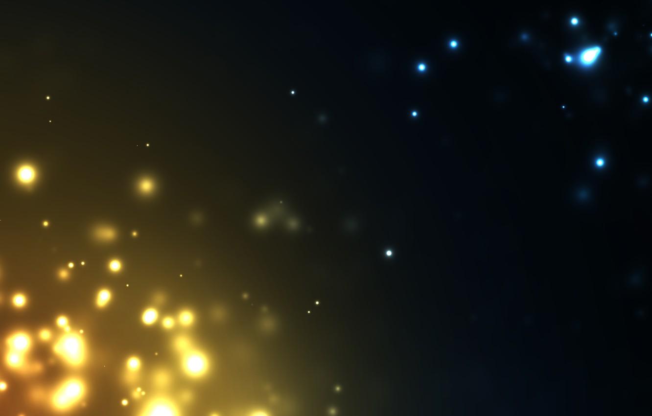 1332x850 Wallpaper abstraction, background, yellow, blue, sparks, fire and ice image for desktop, section абстракции