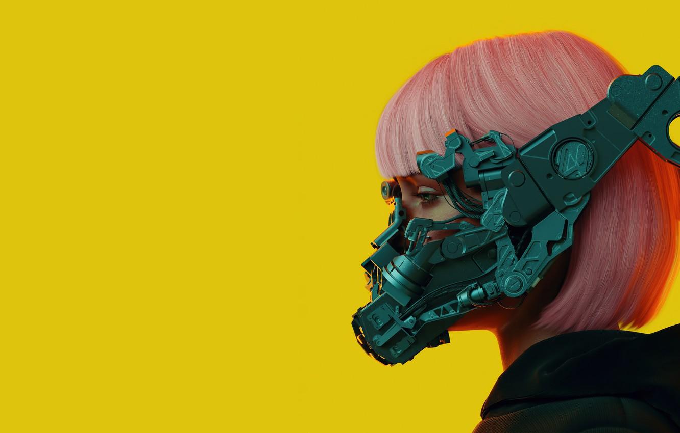1332x850 Wallpaper girl, Girl, cyberpunk, cyberpunk, digital art, Cyber image for desktop, section игры