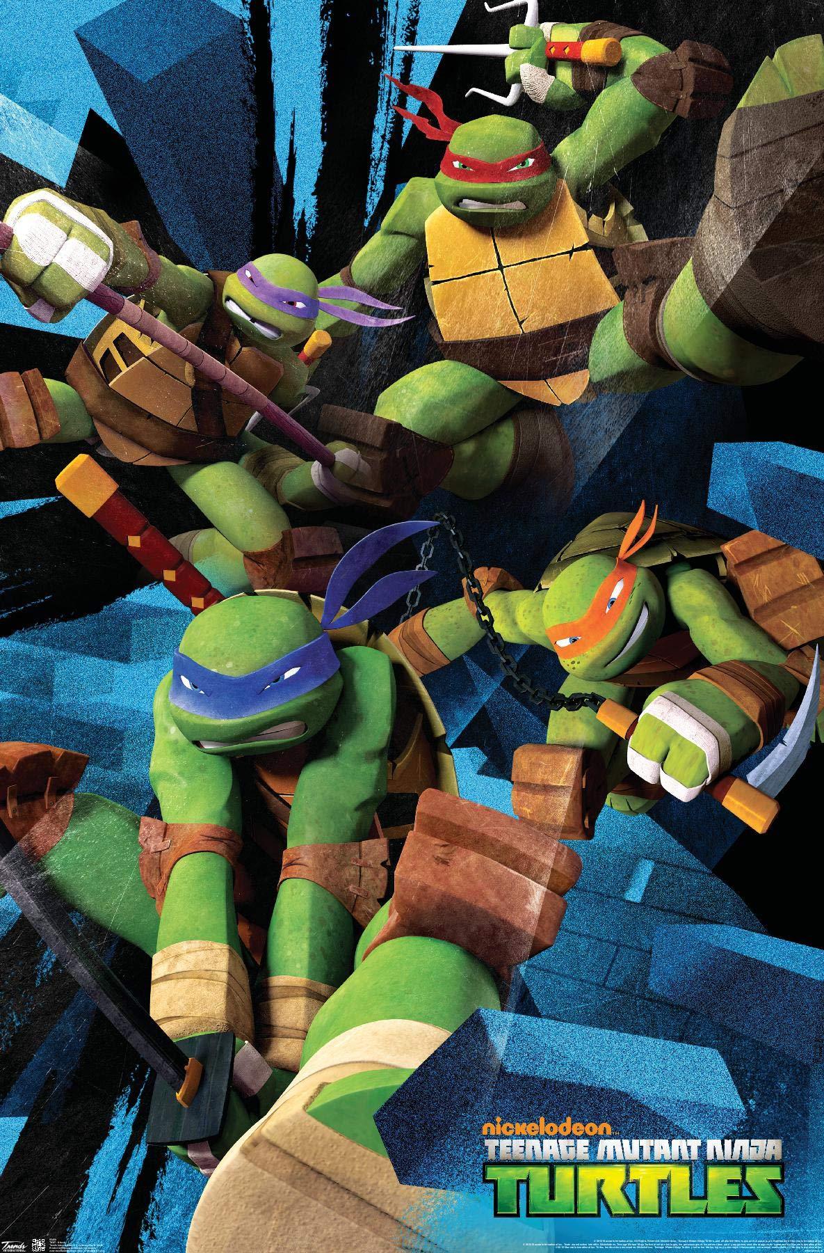 1185x1800 Trends International Nickelodeon Teenage Mutant Ninja Turtles Wall Poster, 14.725 x 22. Premium Unframed Version: Posters & Prints