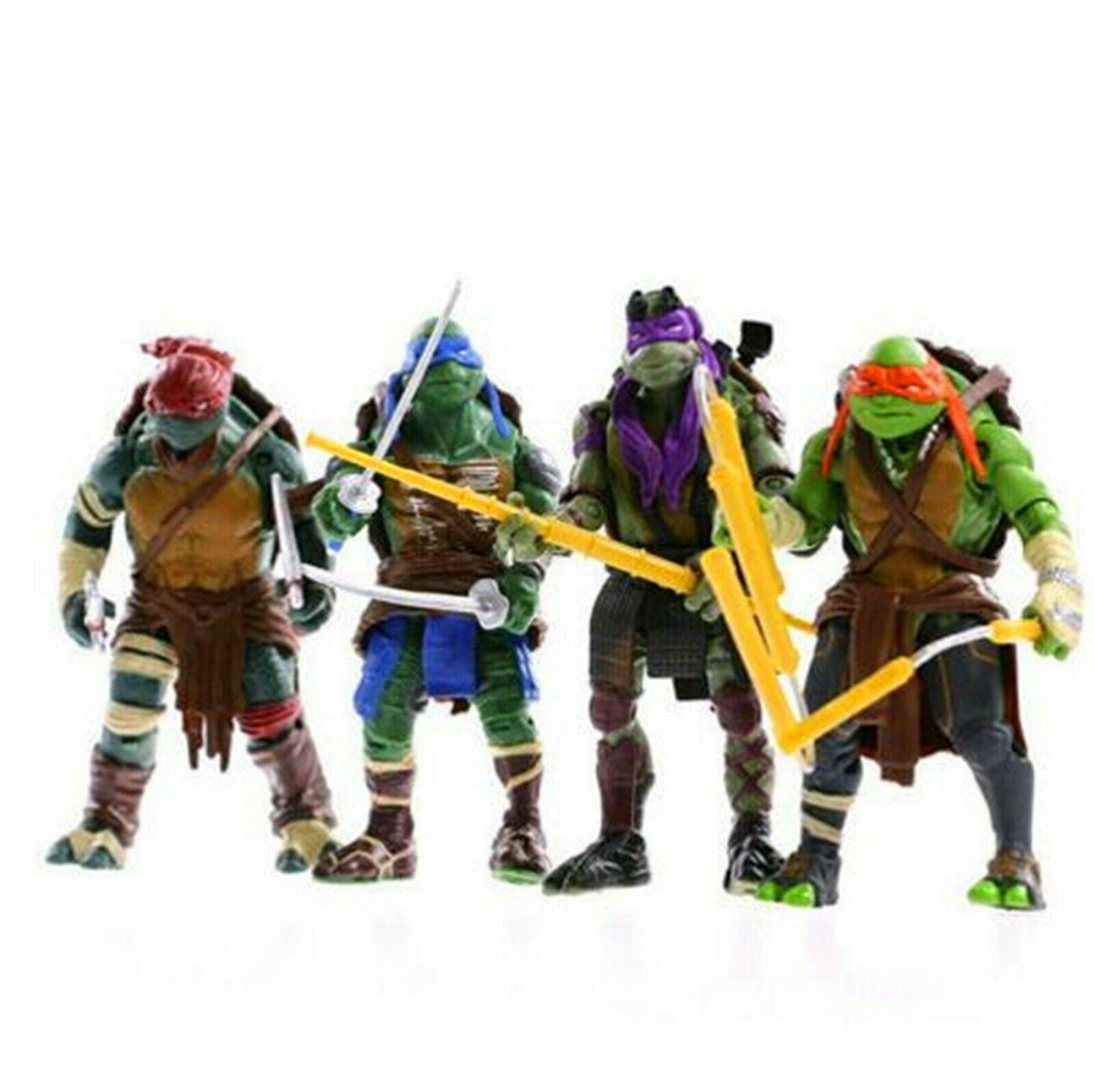 1600x1596 Teenage Mutant Ninja Turtles 4 PCS TMNT Action Figures Kids Christmas Gift Toys
