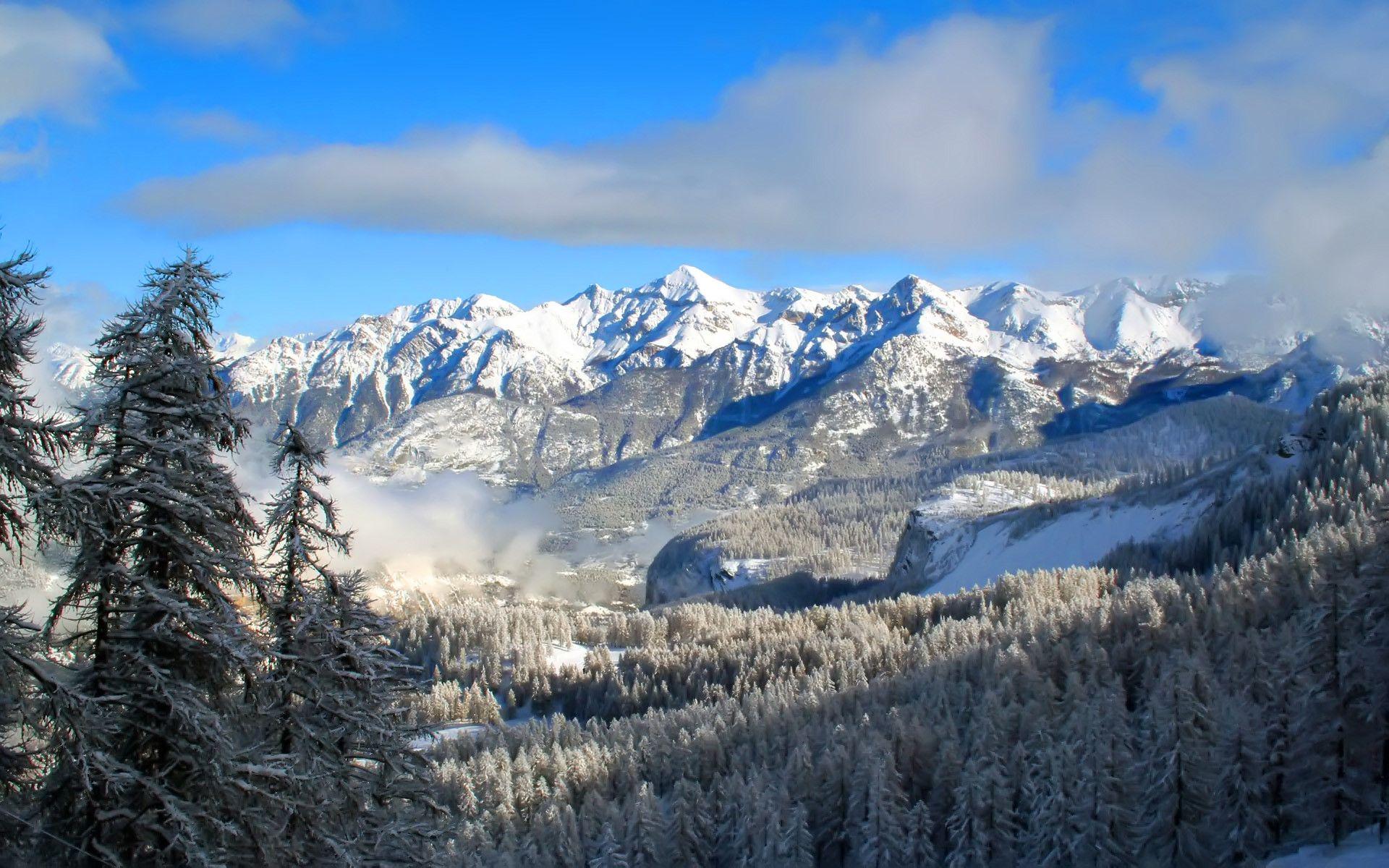 1920x1200 Rocky Mountain Winters Wallpaper