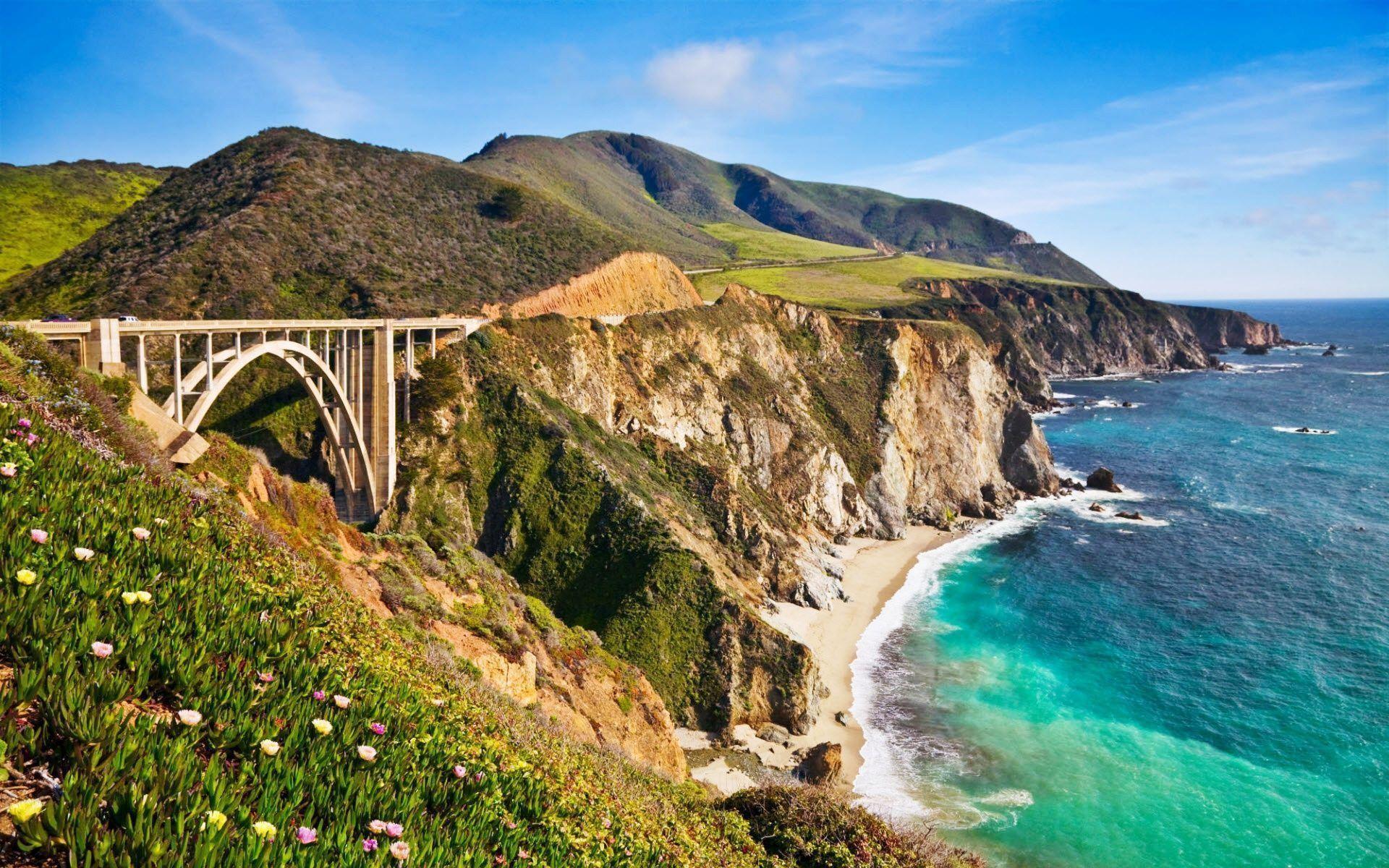 1920x1200 California Coastline Wallpaper