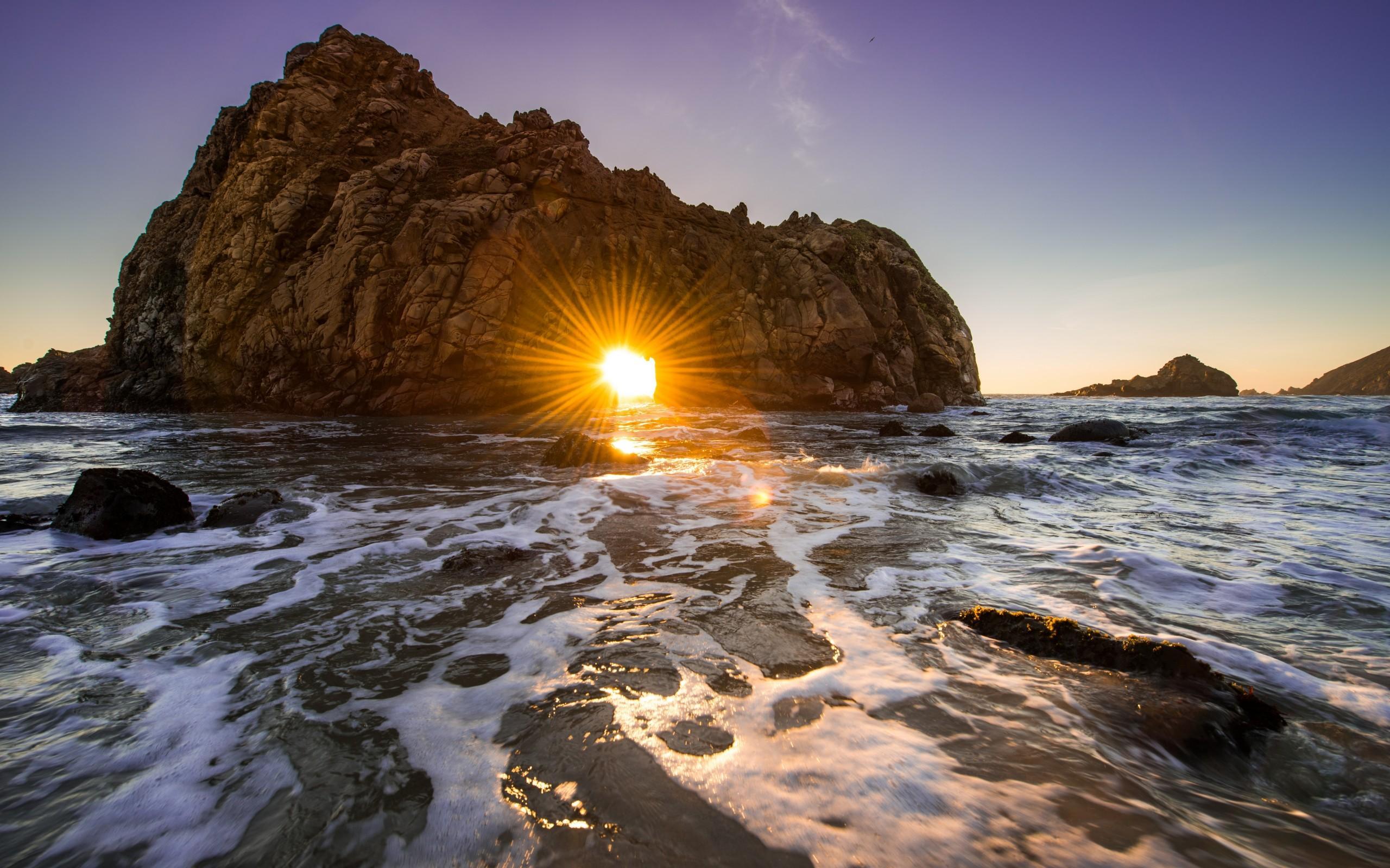 2560x1600 California Coastline Wallpaper