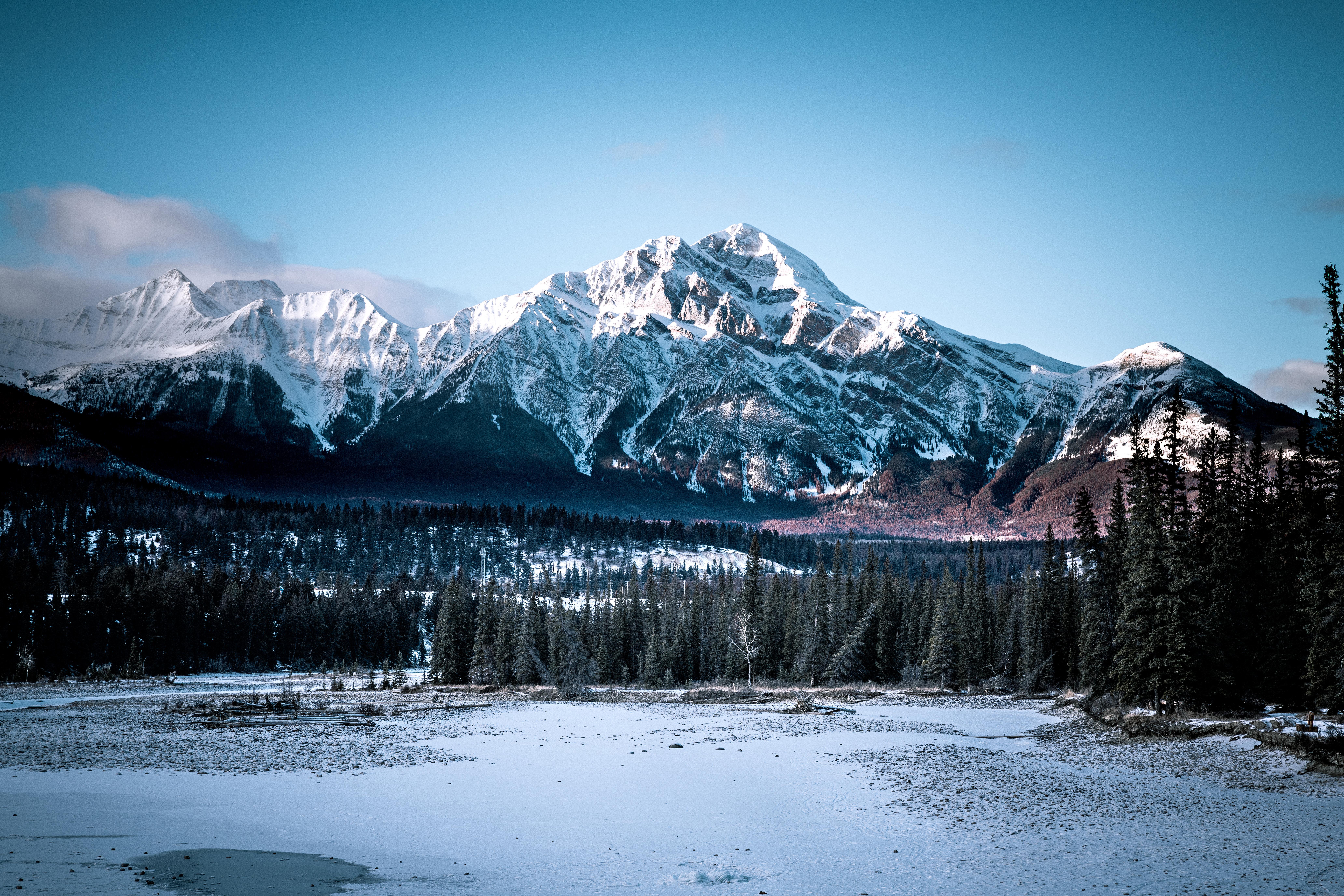 8256x5504 Jasper National Park Wallpaper 4K, Alberta, Canada, Winter, Nature