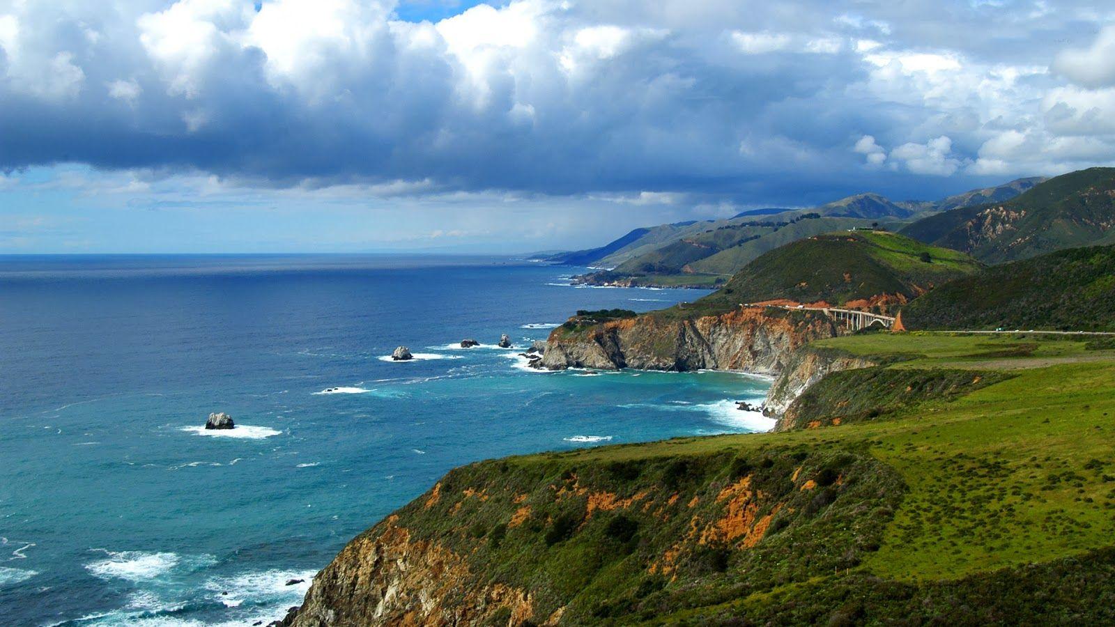 1600x900 Beautiful Natural HD wallpaper. Big sur coastline, California wallpaper, Big sur california