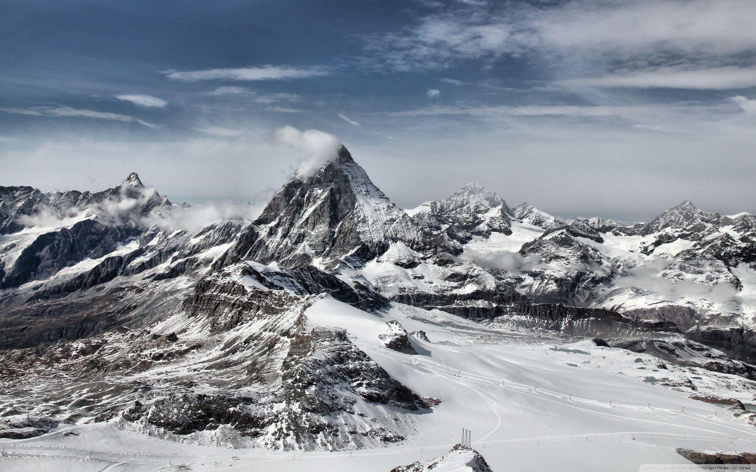 2560x1600 Snow Mountains Wallpaper and Background 4K, HD, Dual Screen