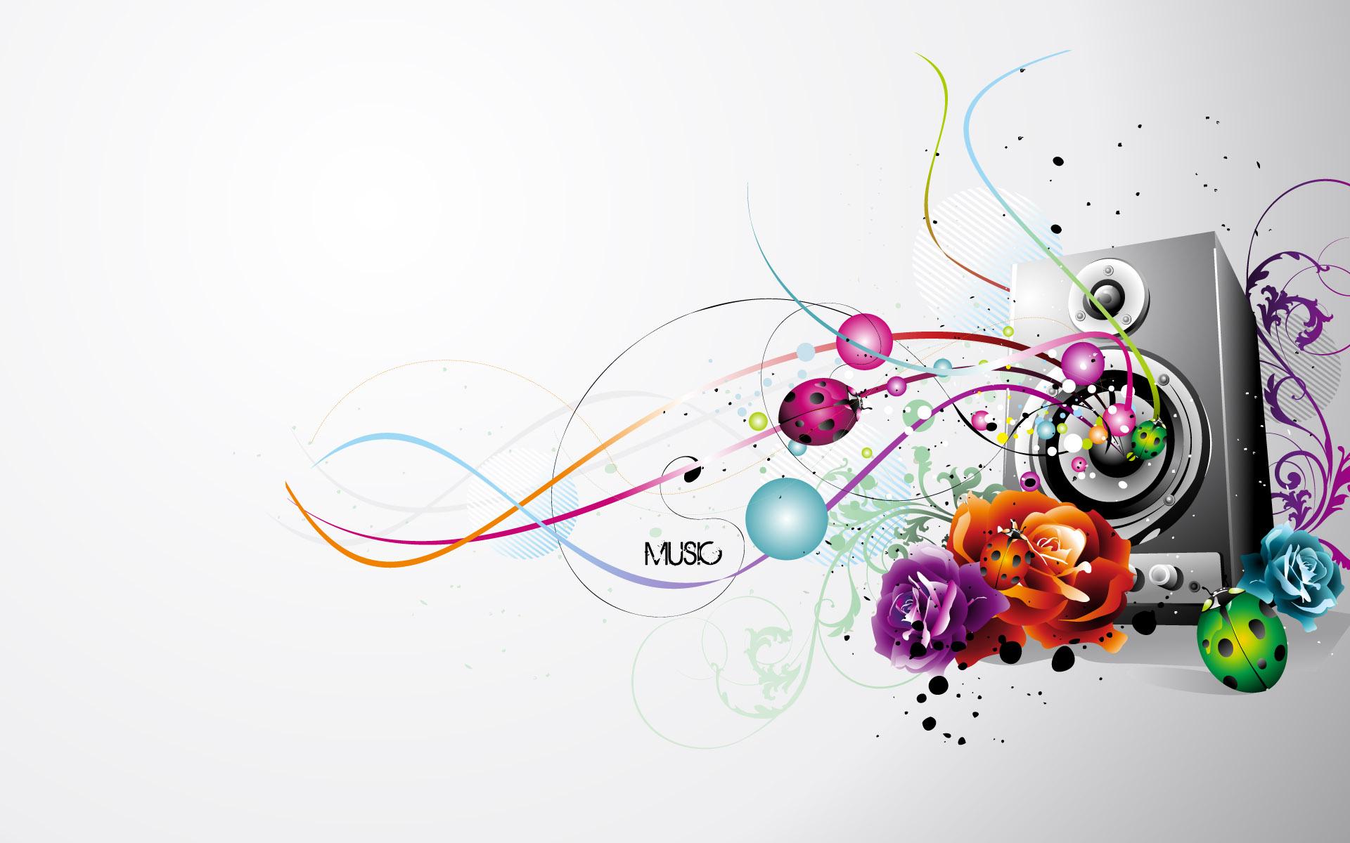 1920x1200 Music Abstract Background