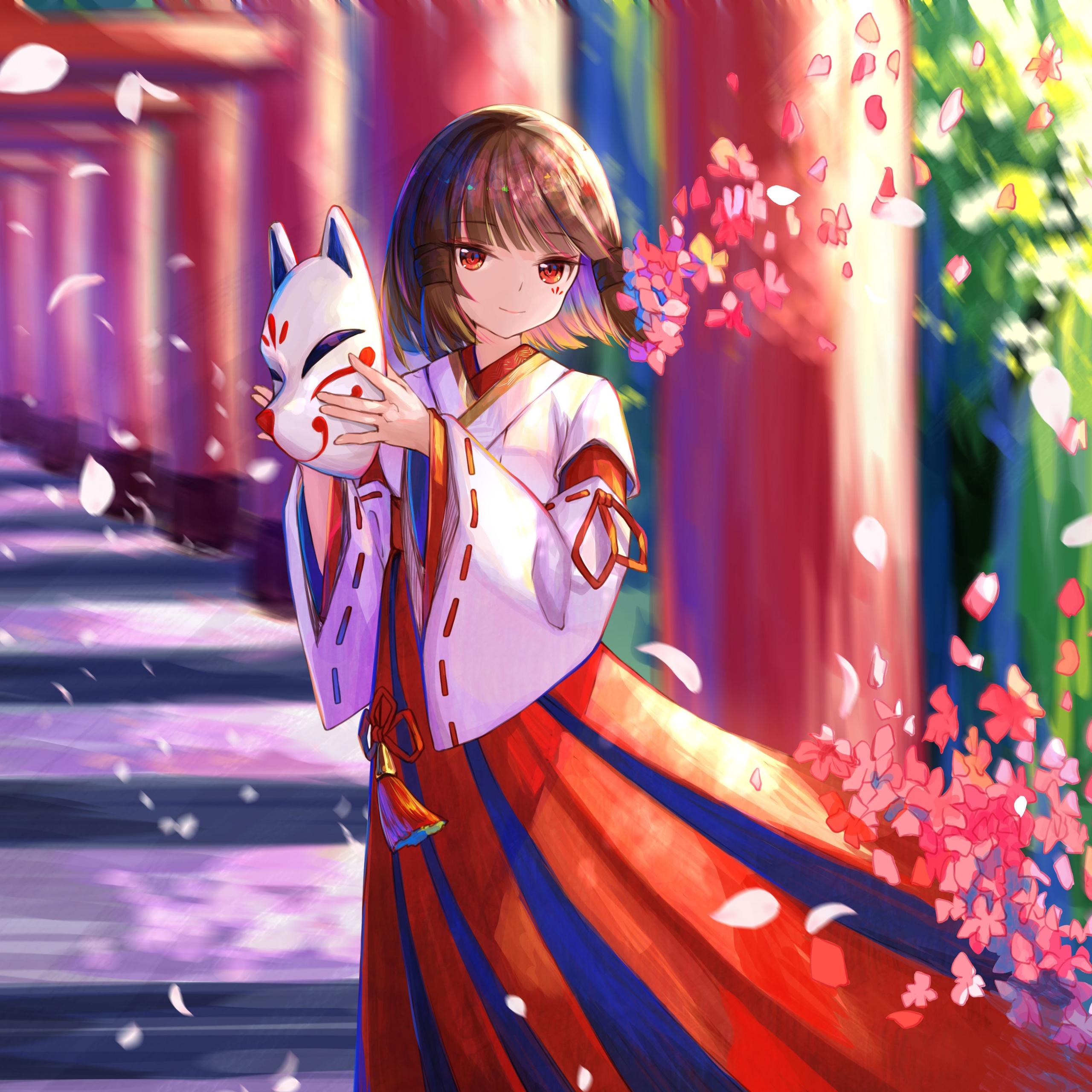 2560x2560 Anime girl Wallpaper 4K, Kazari, Genshin Impact, Anime