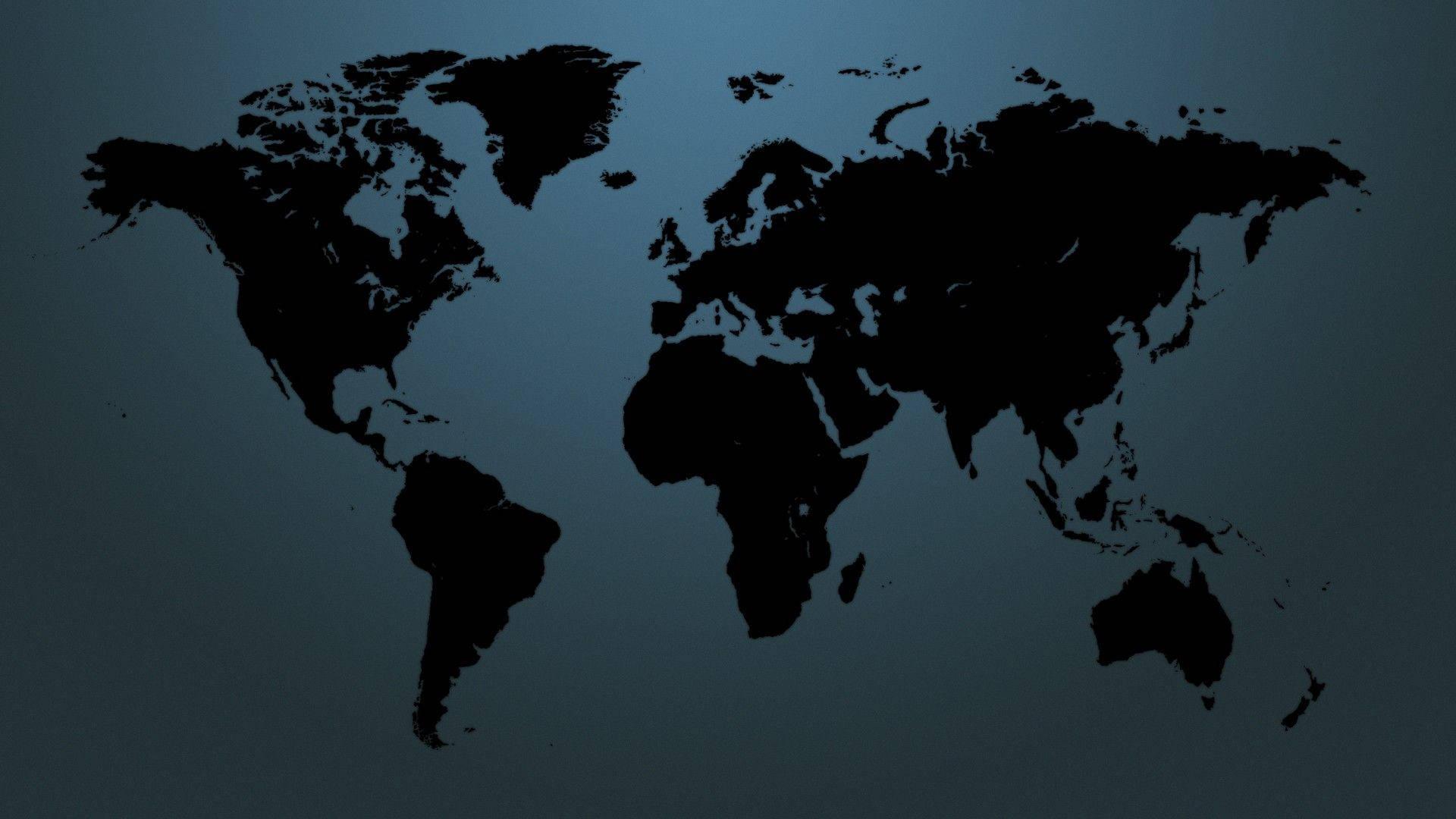 1920x1080 World Map Wallpaper