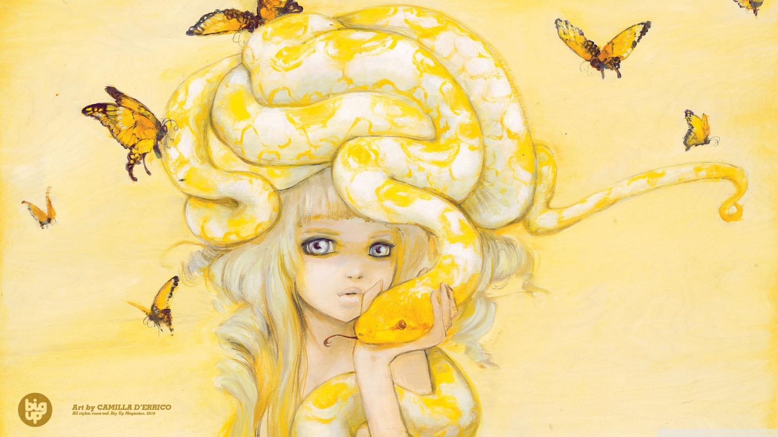 1600x900 Yellow Snake Ultra HD Desktop Background Wallpaper for 4K UHD TV : Widescreen & UltraWide Desktop & Laptop : Tablet