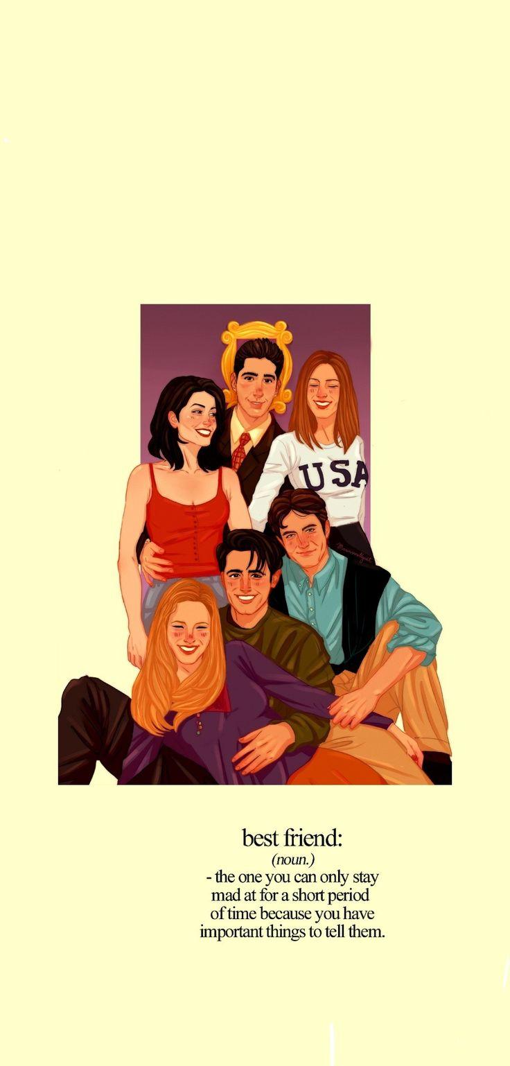 Friends TV Show Cartoon Wallpapers - Top Free Friends TV Show Cartoon ...