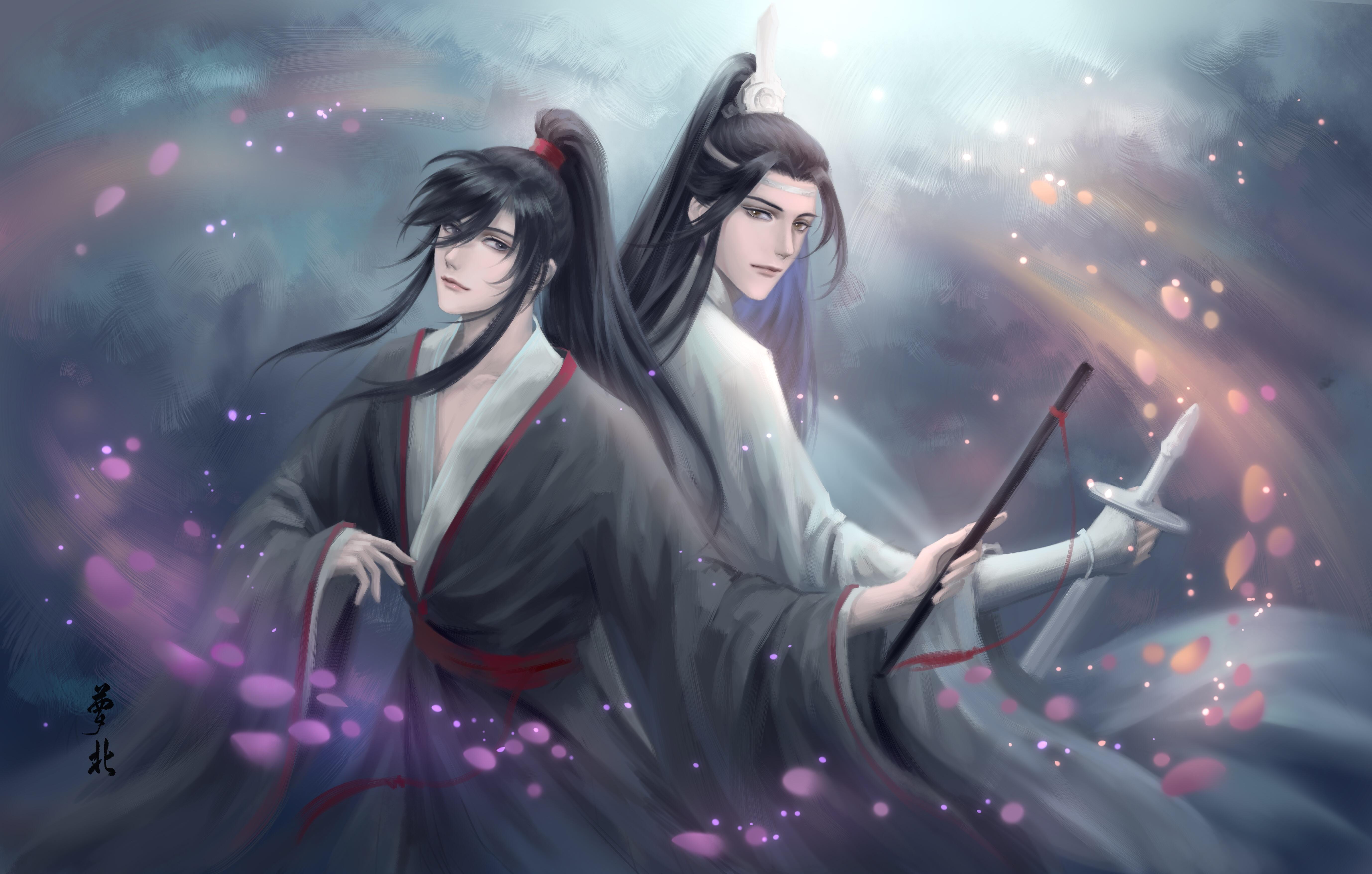 5512x3514 wei wuxian and lan wangji (mo dao zu shi) drawn