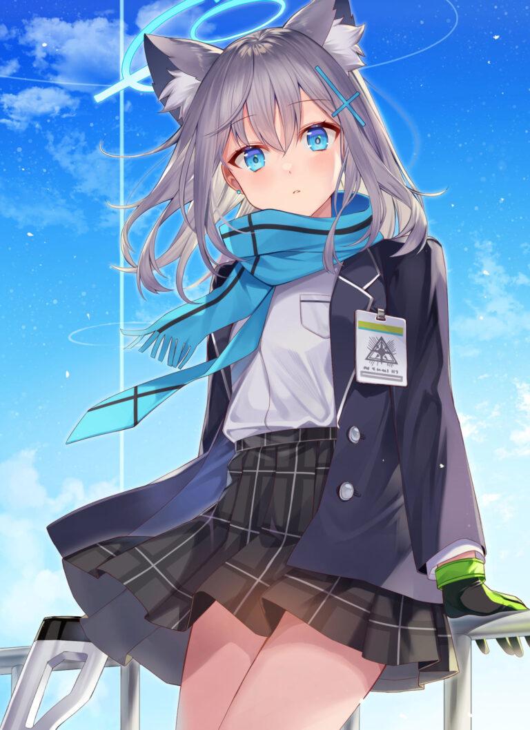 768x1058 Wallpaper Anime, Anime Girls, Cat Girl, Blue Archide