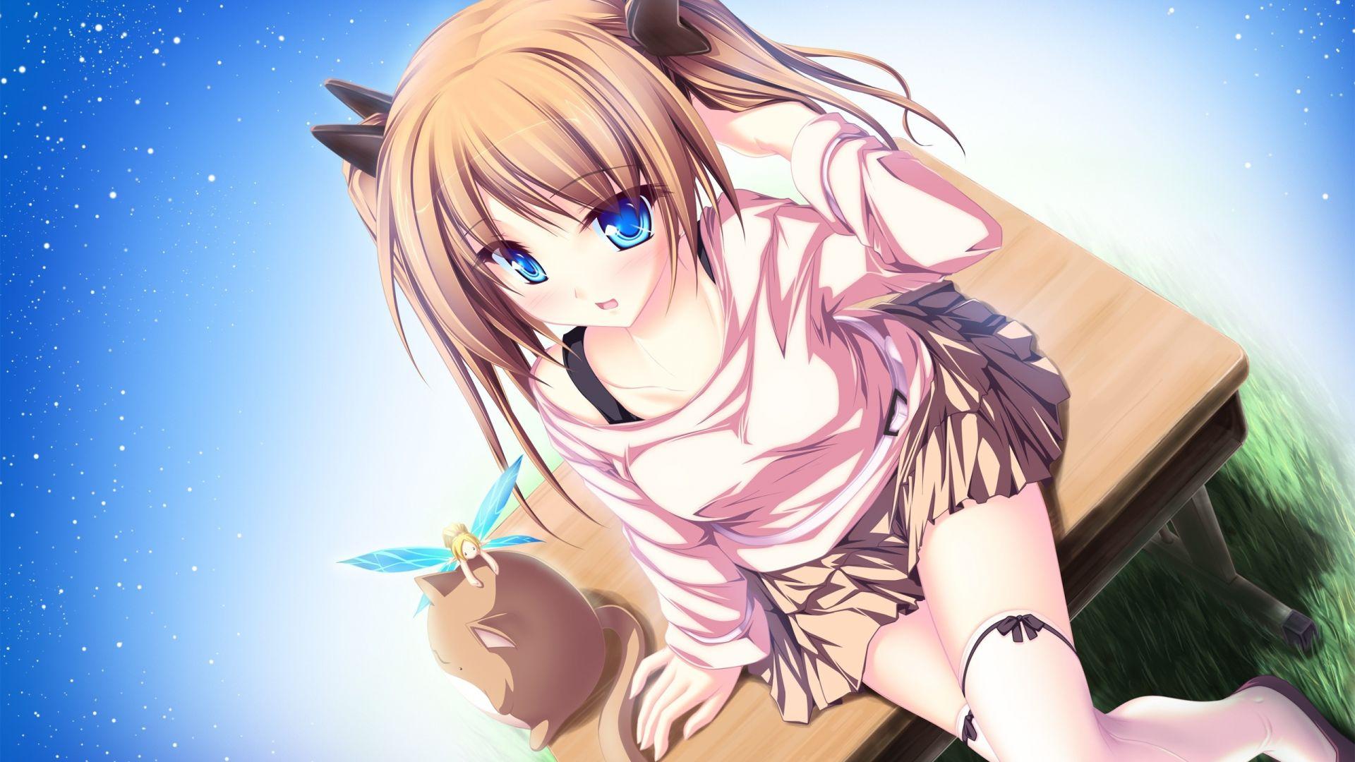 1920x1080 Desktop Wallpaper Anime Girl Cat Elf Shine, HD Image, Picture, Background, Grhnr3