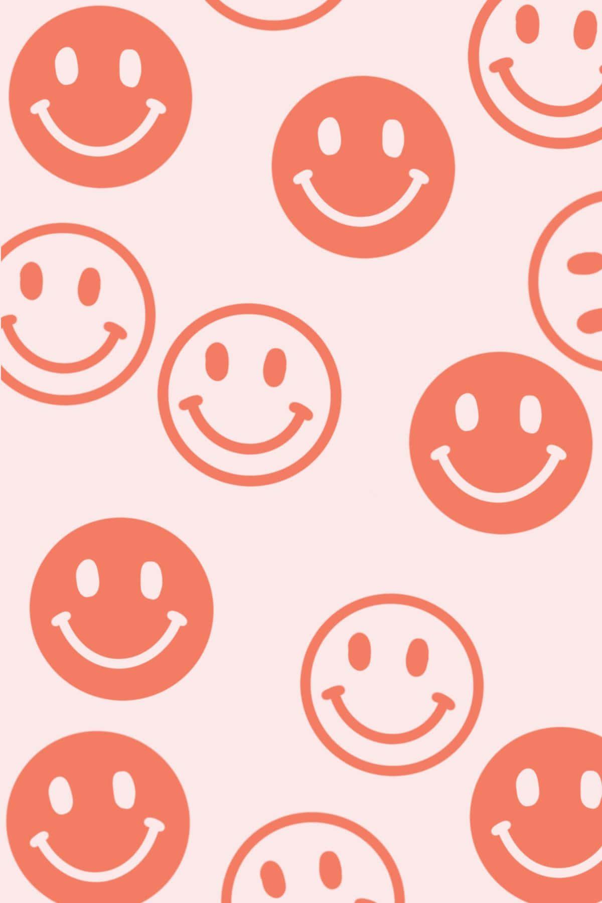 1200x1800 Download Cute Pink Happy Smile Face Wallpaper