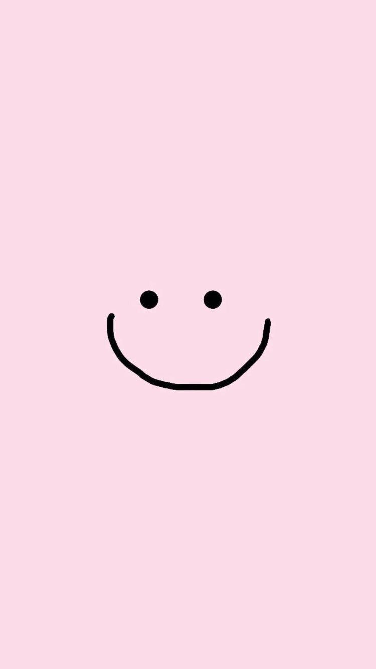 750x1334 Pink Smiley Face Wallpaper