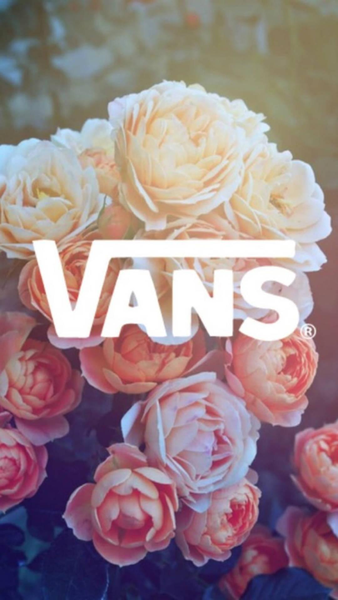 1080x1920 Download Vans Logo With Aesthetic Flowers Wallpaper